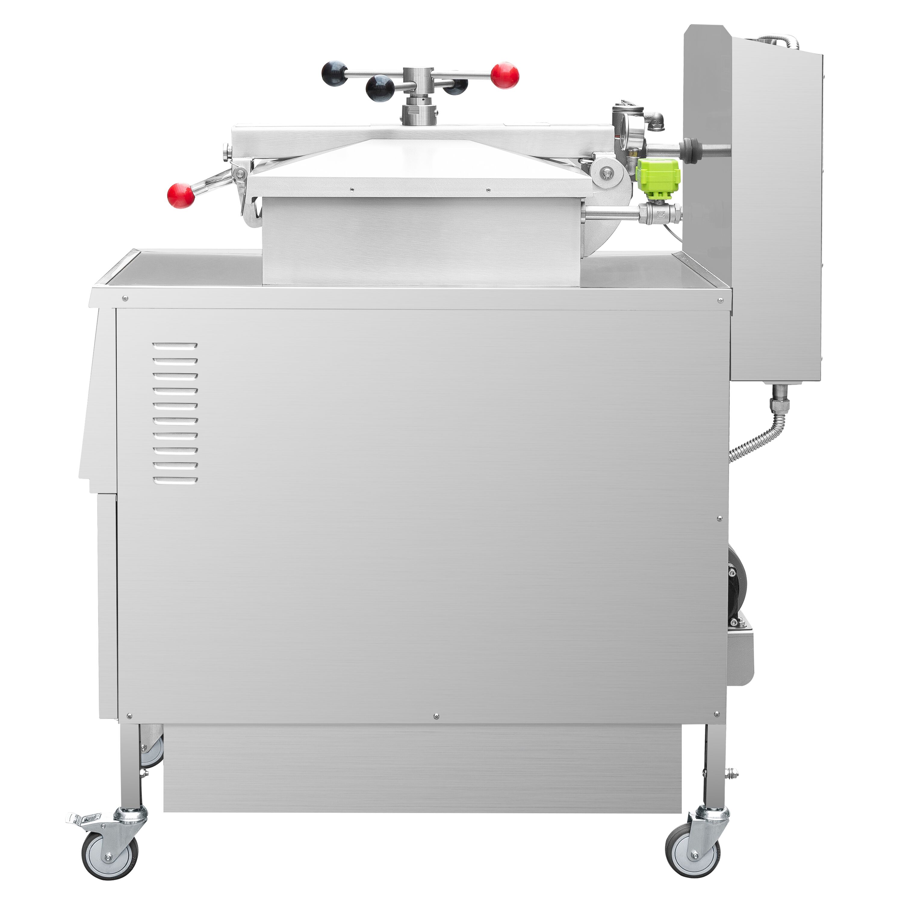 Friteuse à pression électrique professionnelle - 24L - 13,5kW - Commande électronique - avec système de filtration d’huile intégré