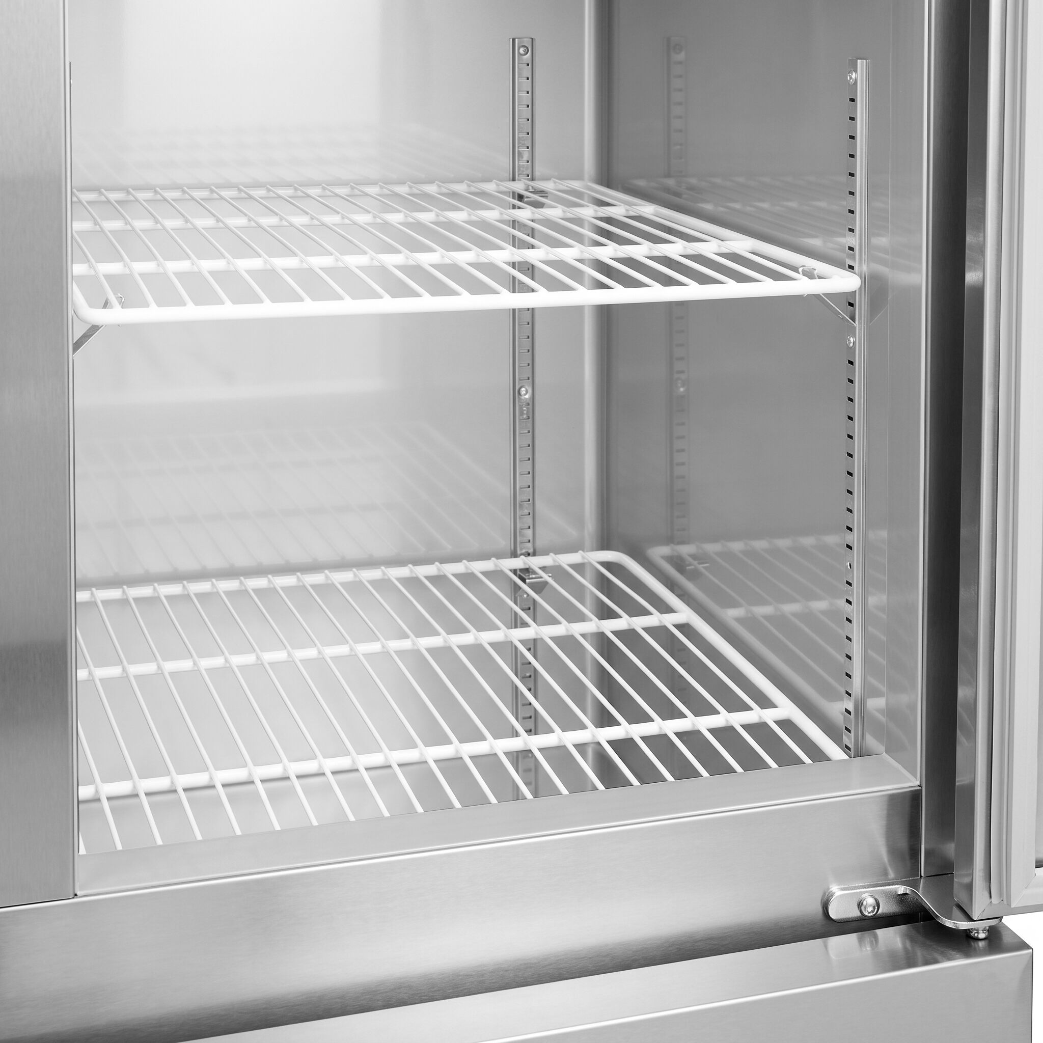 Commercial Upright Fridge – Stainless Steel ECO – GN 1/1 – 1700 Litres – with 4 Half Doors