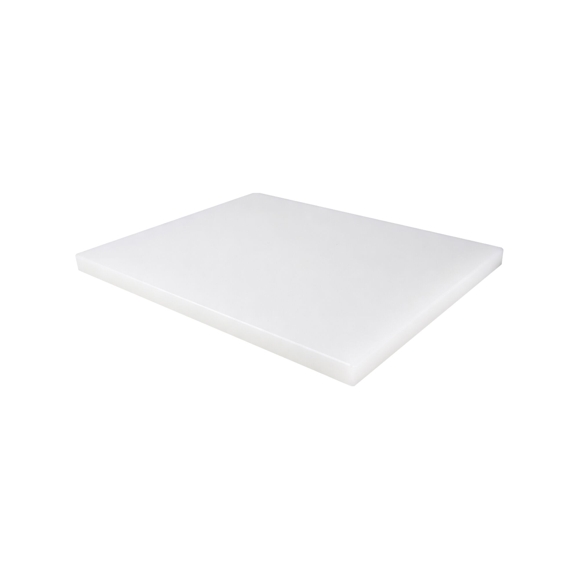 Planche à découper - 250x400mm - Épaisseur: 20mm - Conforme HACCP - Polyéthylène - Blanc