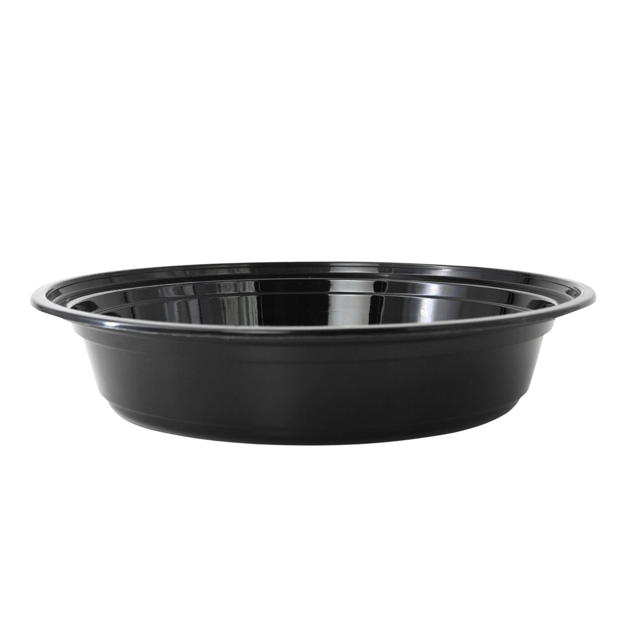(300 pcs) Barquette réutilisable - 1000ml - Ronde - Noir