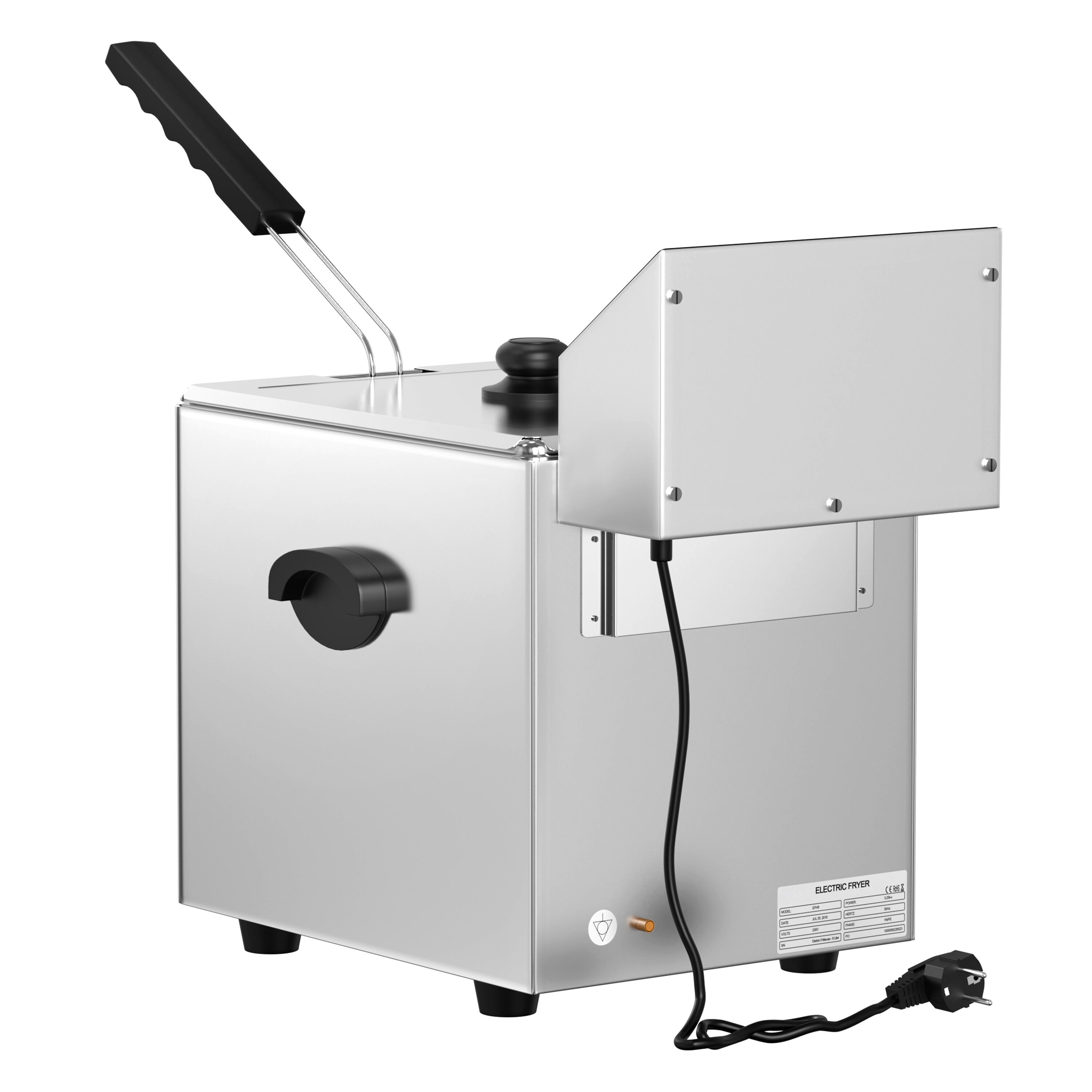 Friteuse électrique – 8 litres – 3,25 kW – avec robinet de vidange