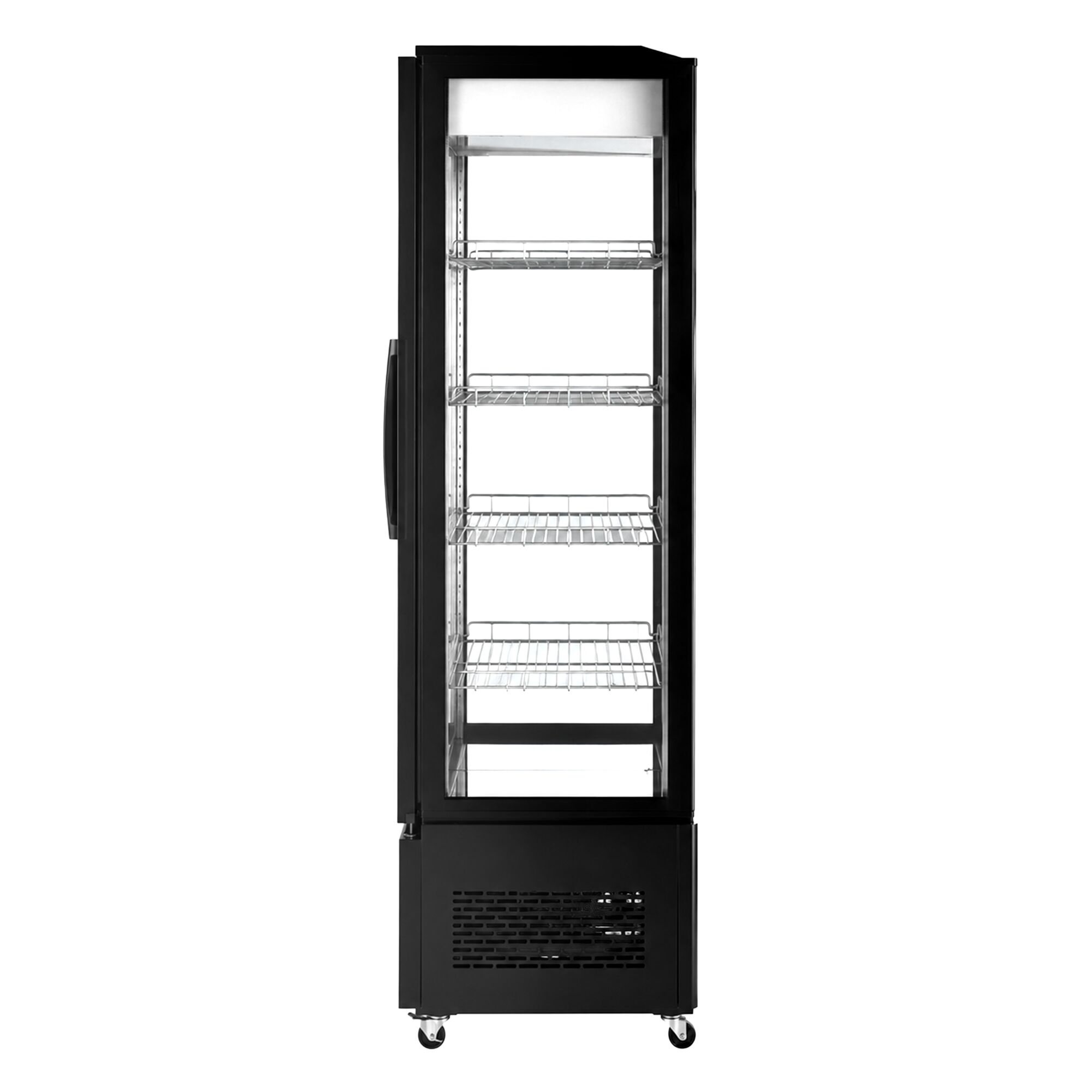 Panoramavitrine - 750 Liter - mit 4 Ablagen - LED Beleuchtung