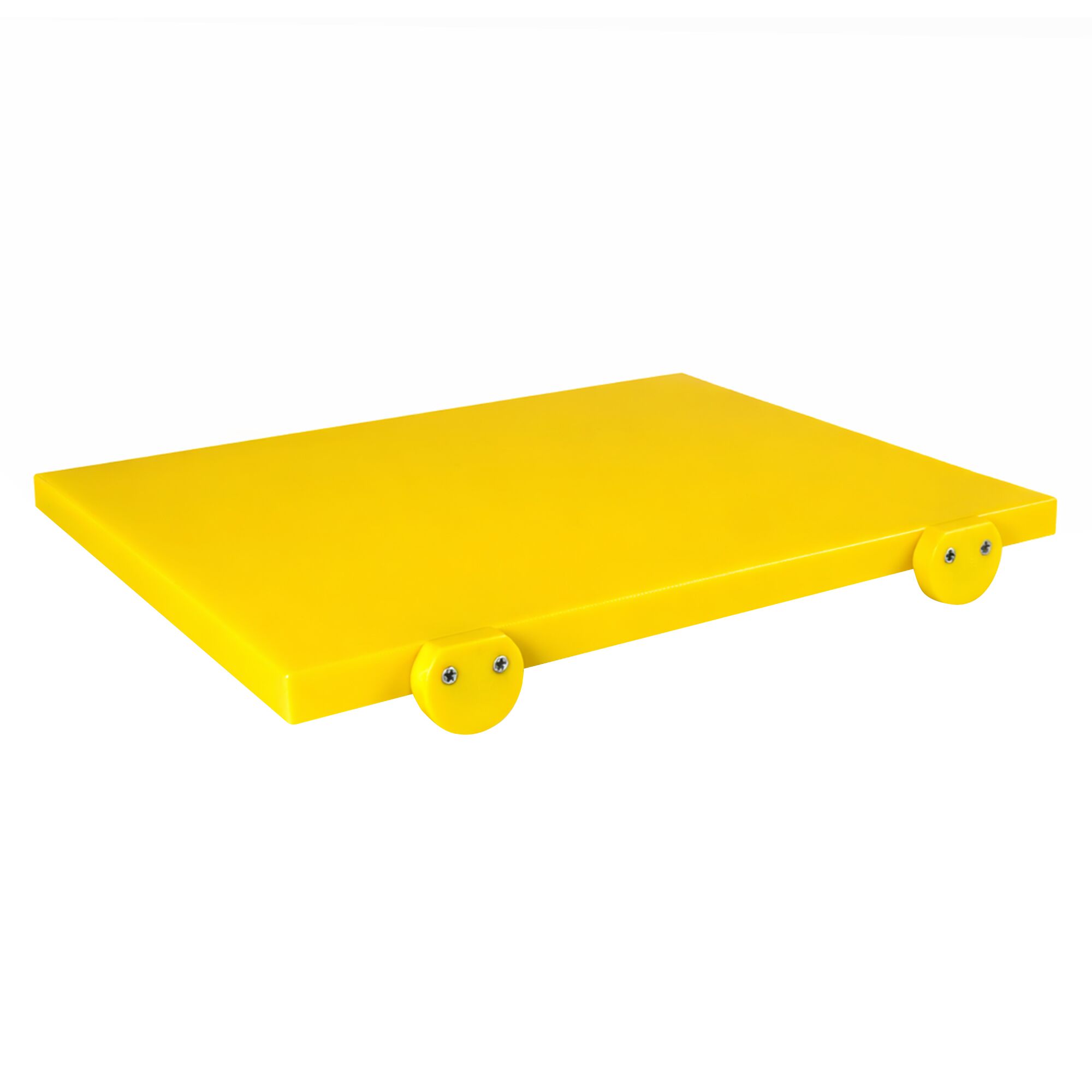 Planche à découper antidérapante avec butées – format EN 600 × 400 – conforme HACCP – Jaune