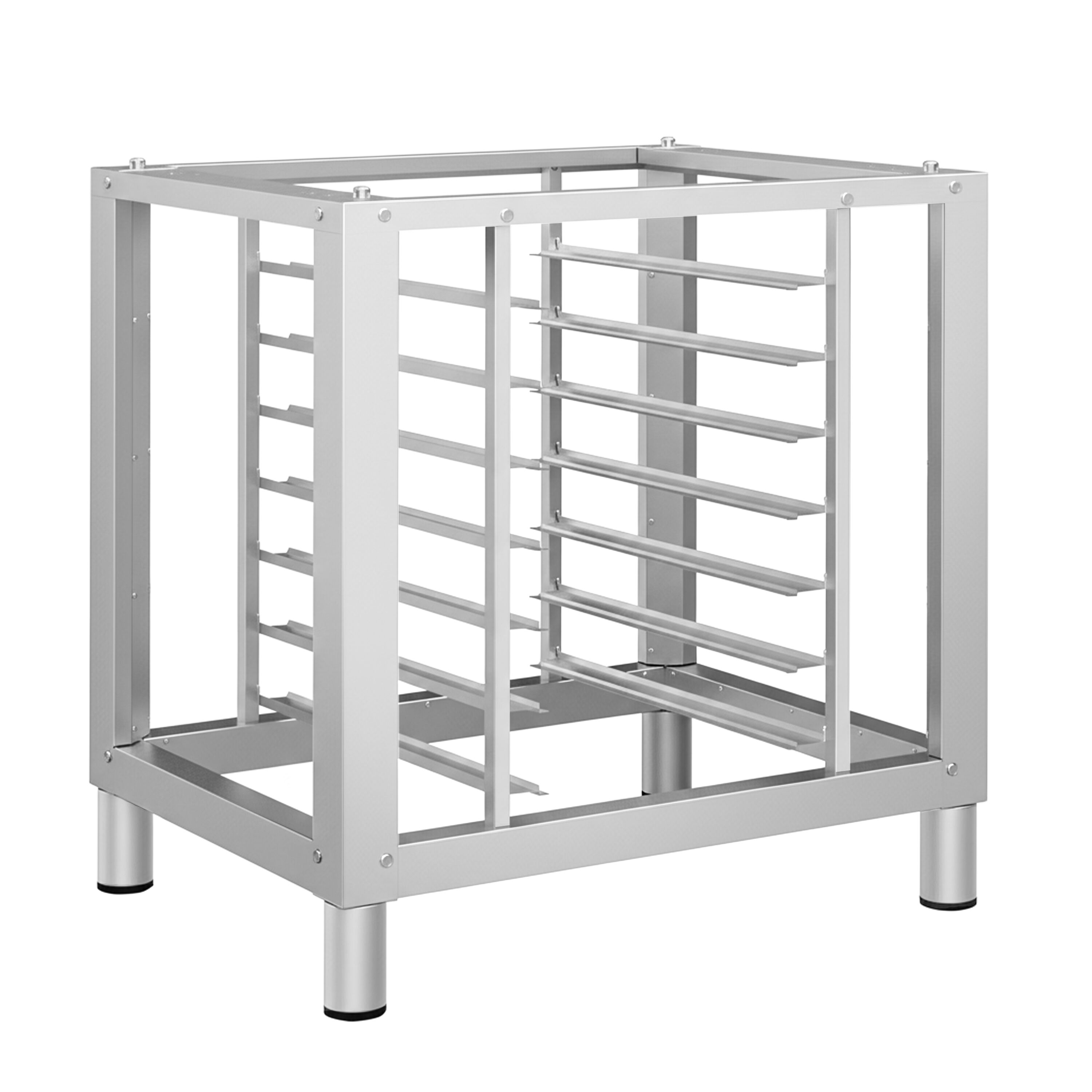 Stand - for Commercial Combi Oven - 820x740x800mm - with 7x GN 1/1 Tray Racks - Stainless Steel - compatible with KDDV10, KDDV6, KDDV4, KDMV10, KDMV6 & KDMV4