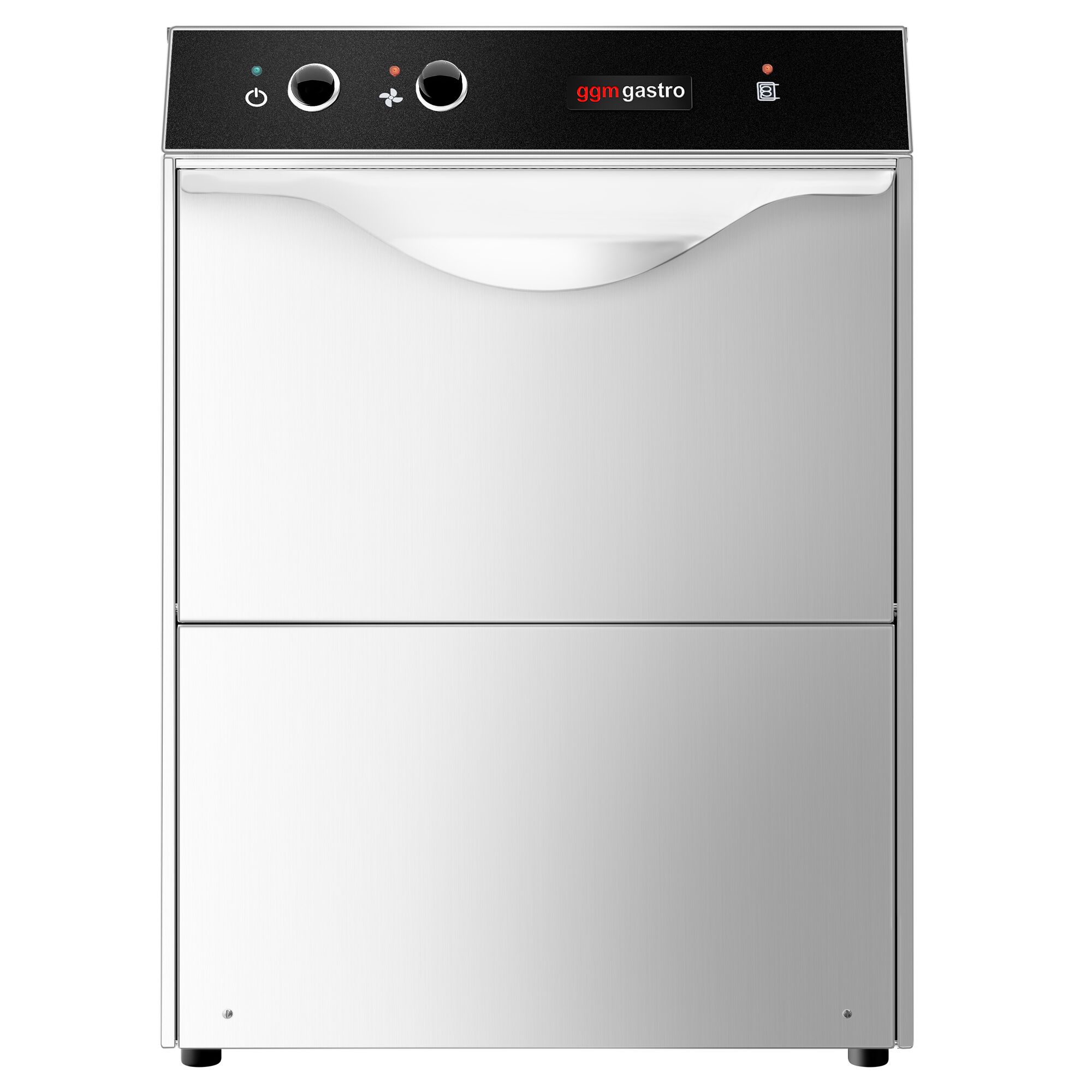 Lave-verres professionnel mini-à double paroi - Mécanique - 2,77kW - avec évacuation par gravité, pompe de liquide de rinçage