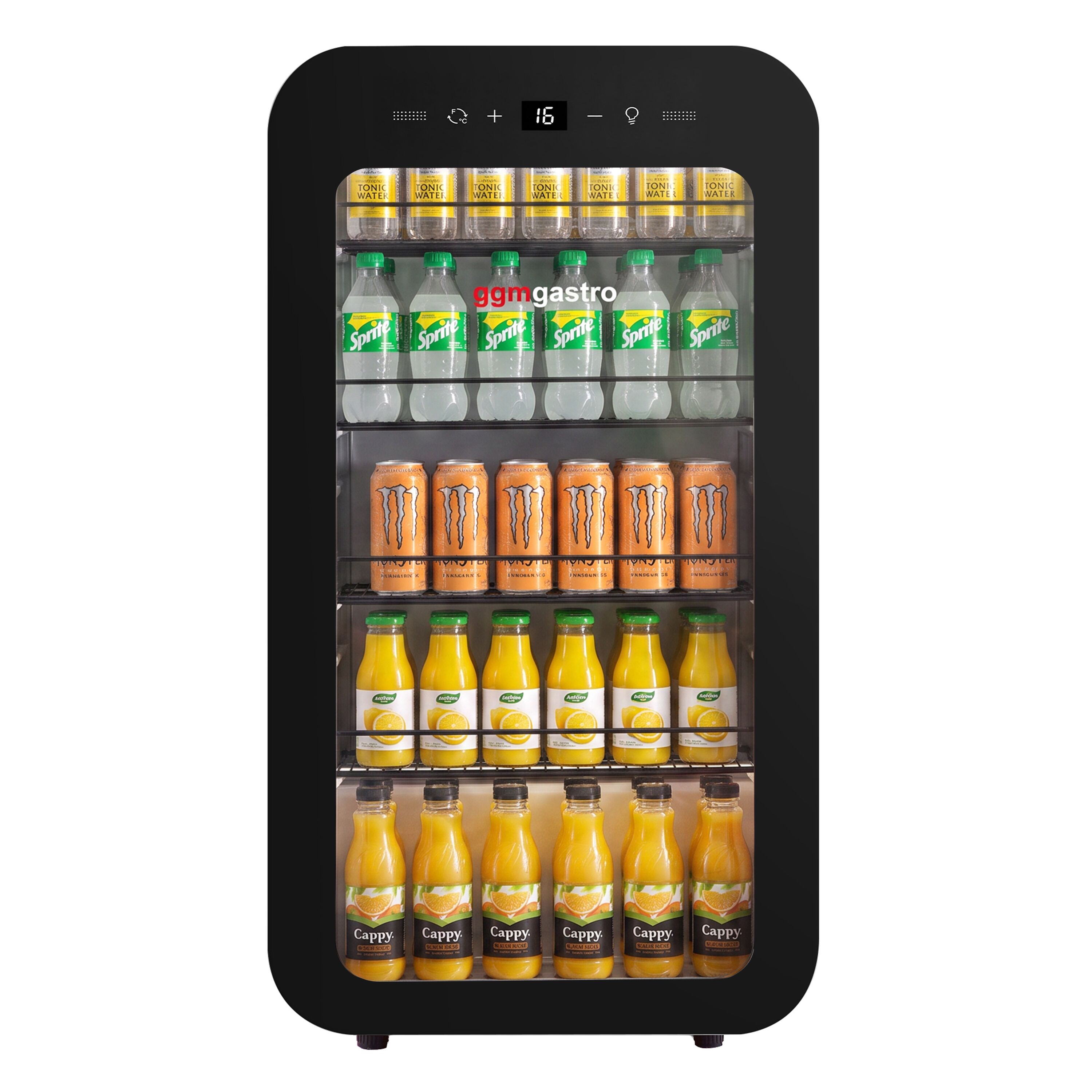 Minibar fridge - 450mm - 67 litres - with 1 glass door