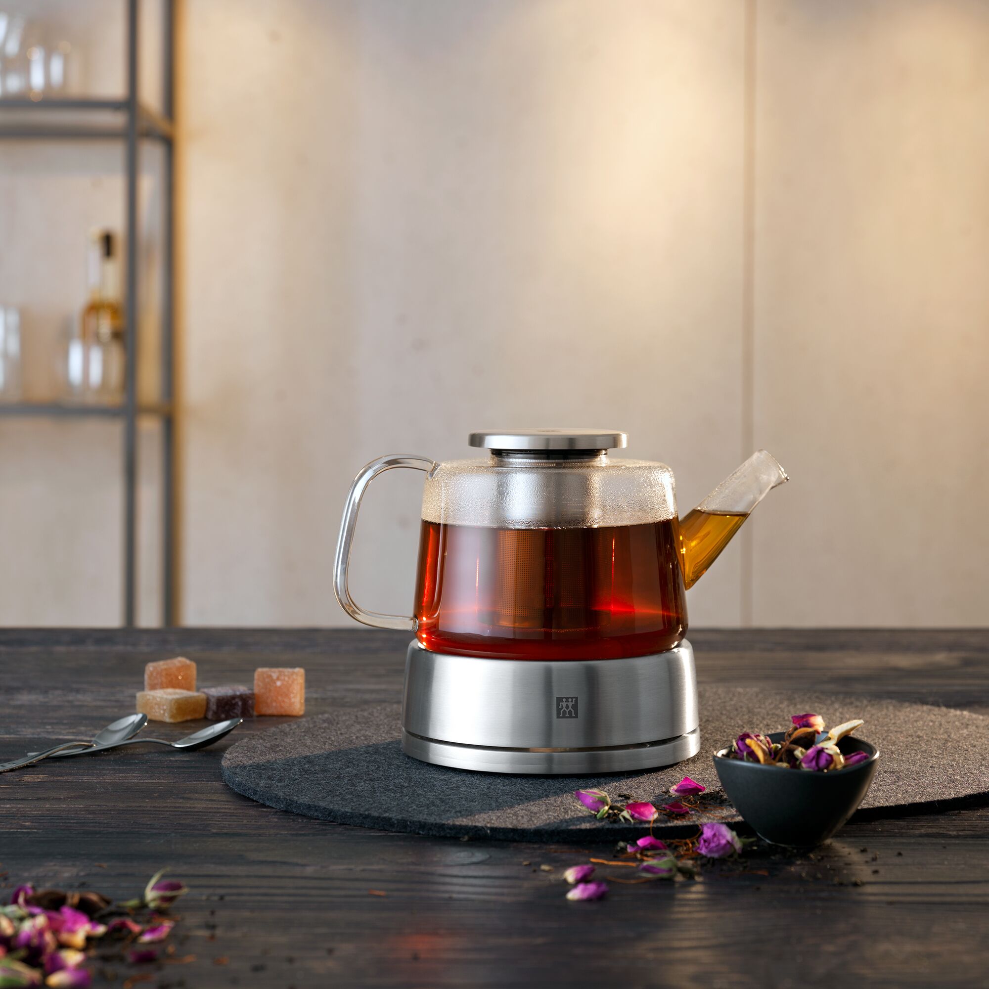 ZWILLING | SORRENTO - Teekanne mit Stövchen - 800ml - Transparent