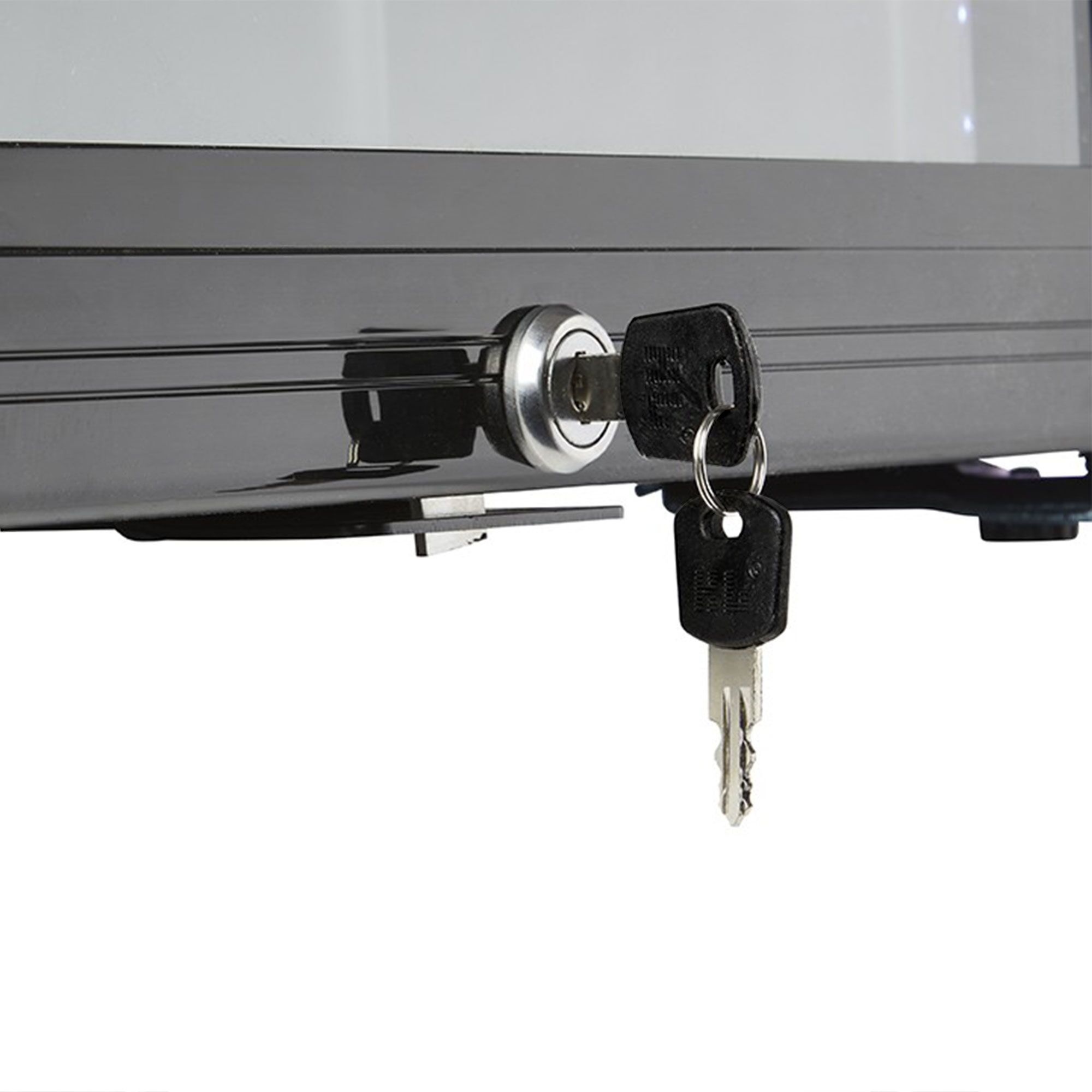 GASTRO-COOL | Réfrigérateur de bar - 360 mm - 88 litres - avec 1 porte à battant en verre - Noir       