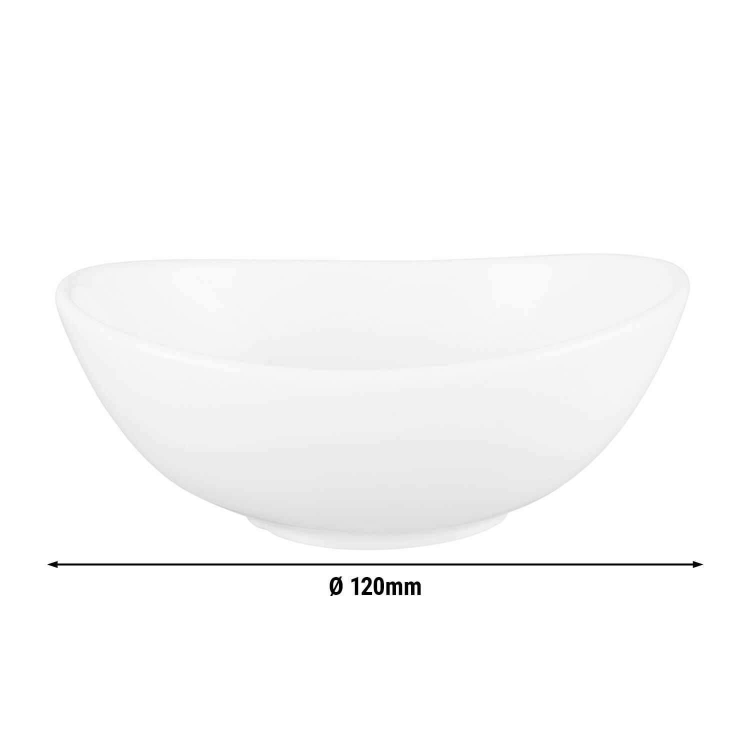 (6 pièces) SELTMANN WEIDEN | Bol - ovale - 120x95 mm - Blanc