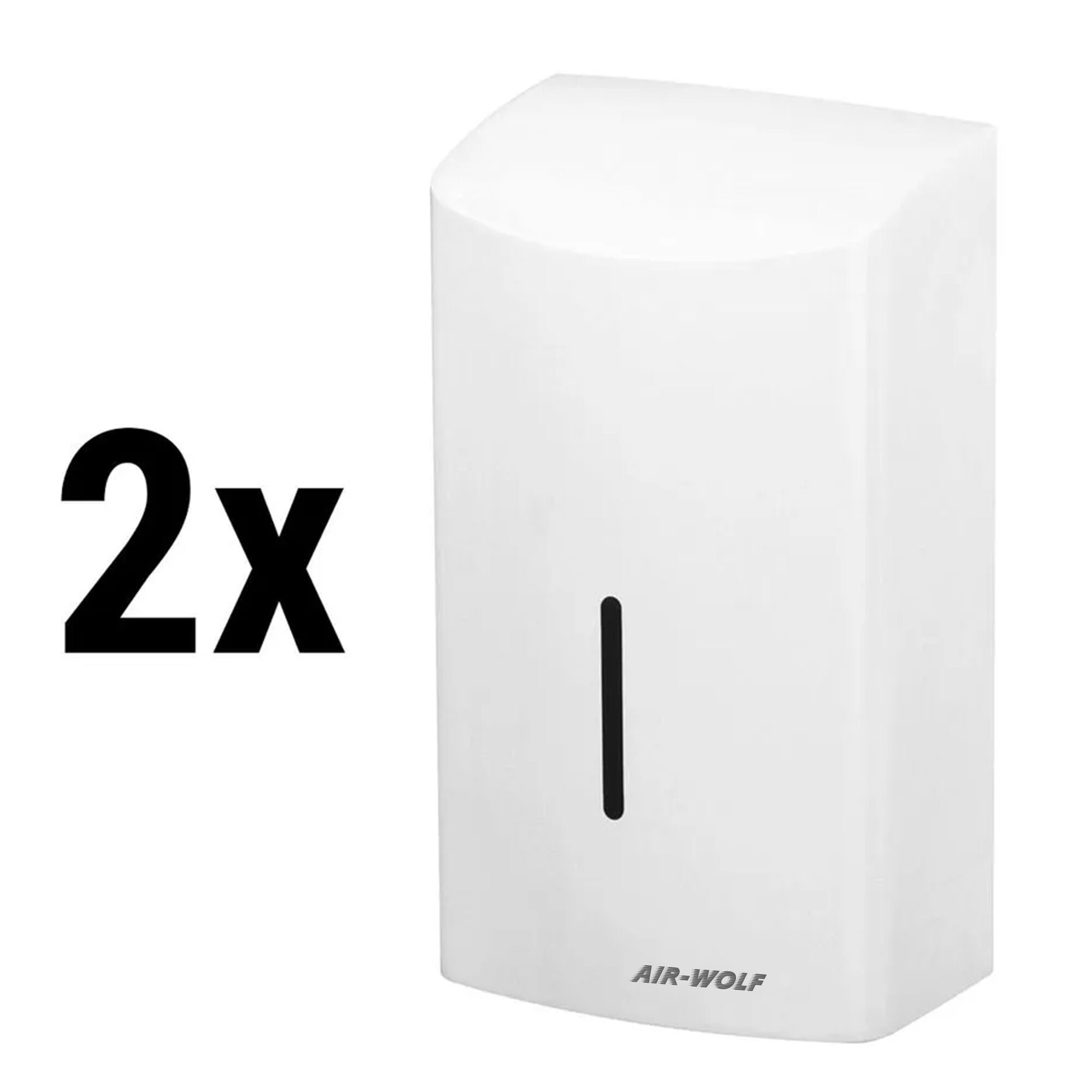 (2 pièces) AIR-WOLF | Sèche-mains avec capteur infrarouge – inox blanc