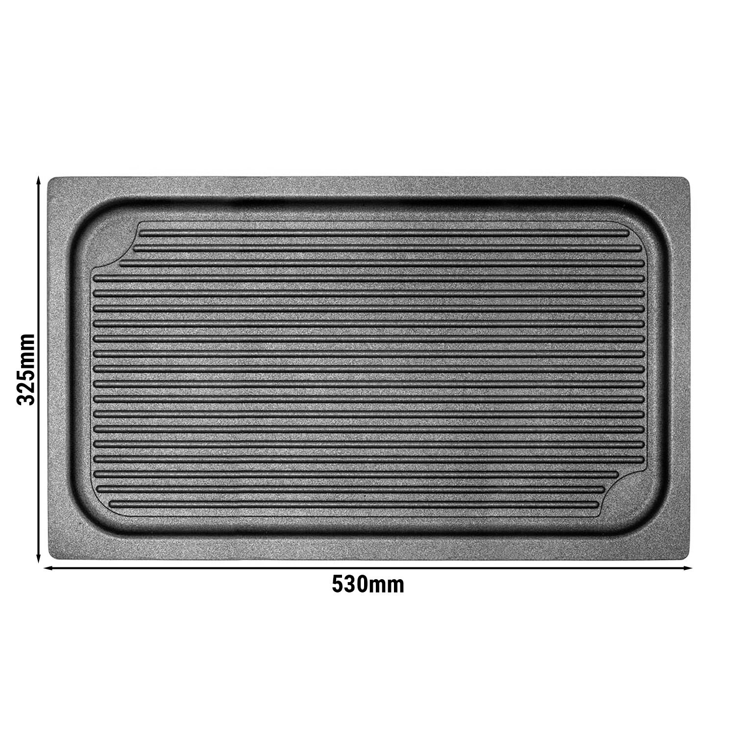 Plaque de grill pour four mixte GN 1/1