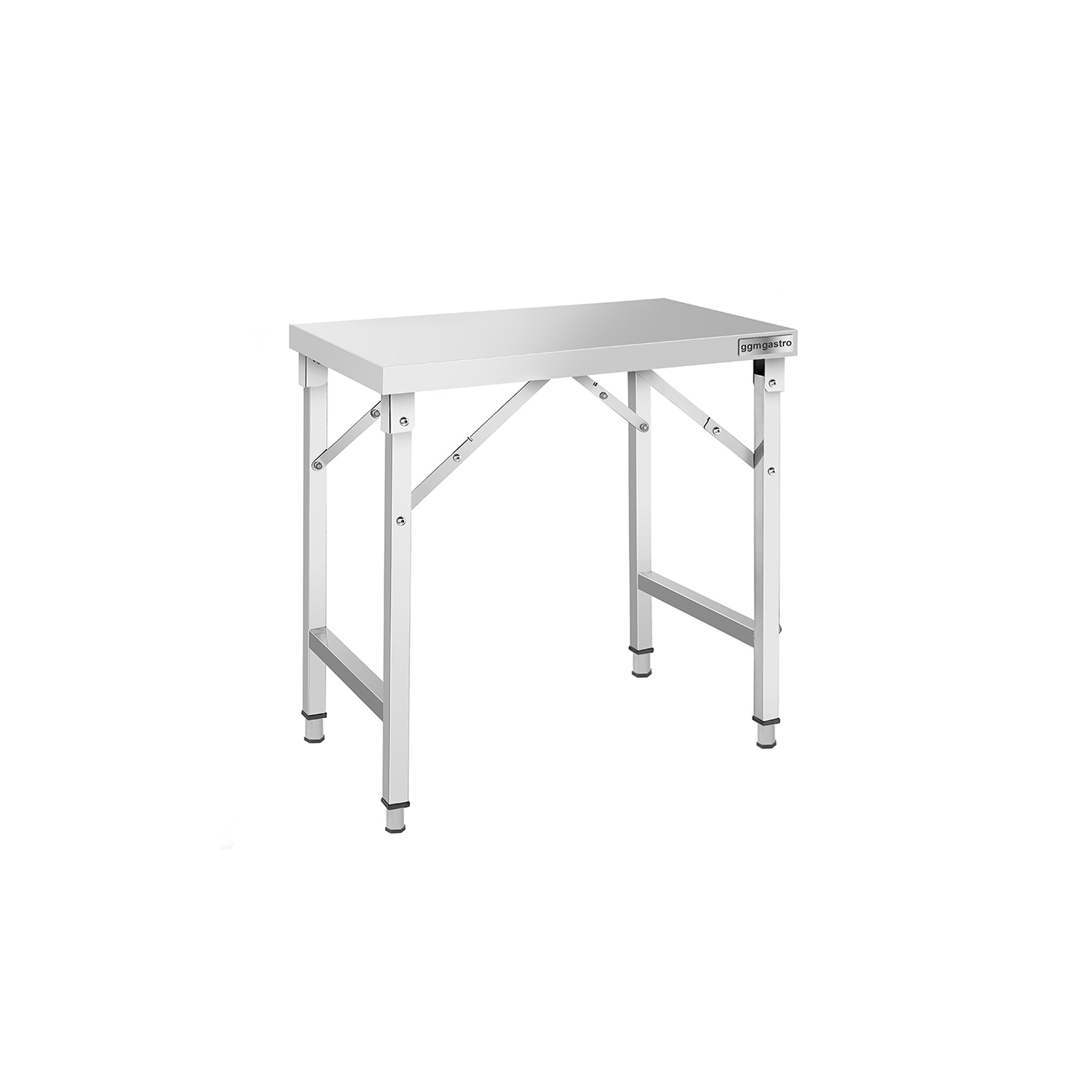 Table de travail en inox – pliable – 1000 × 600 mm