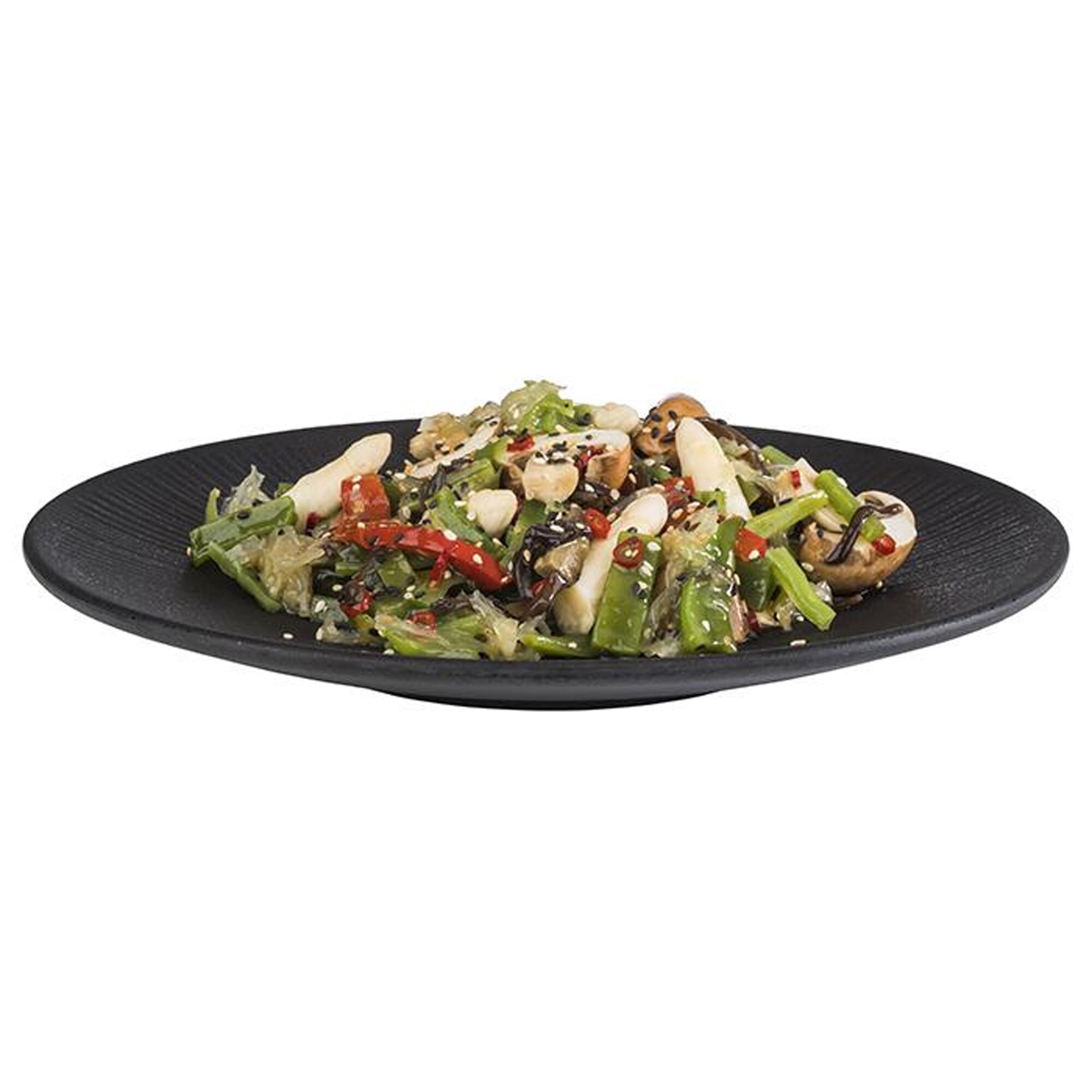 (6 pièces) NERO - Assiette - Mélamine - Ø 260 mm