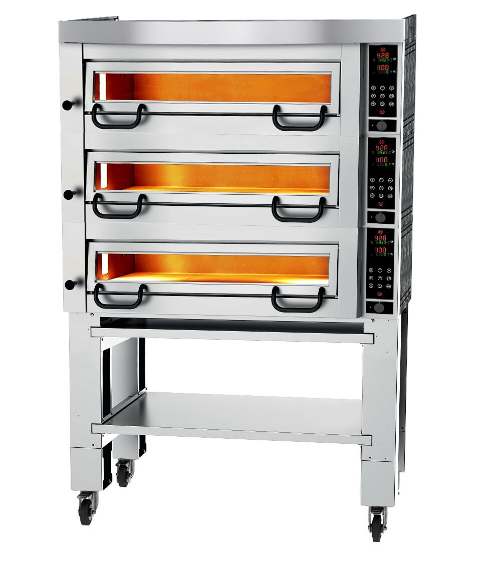 Four à pizza électrique Power - 4+4+4x 34 cm - Numérique - incl. hotte & support