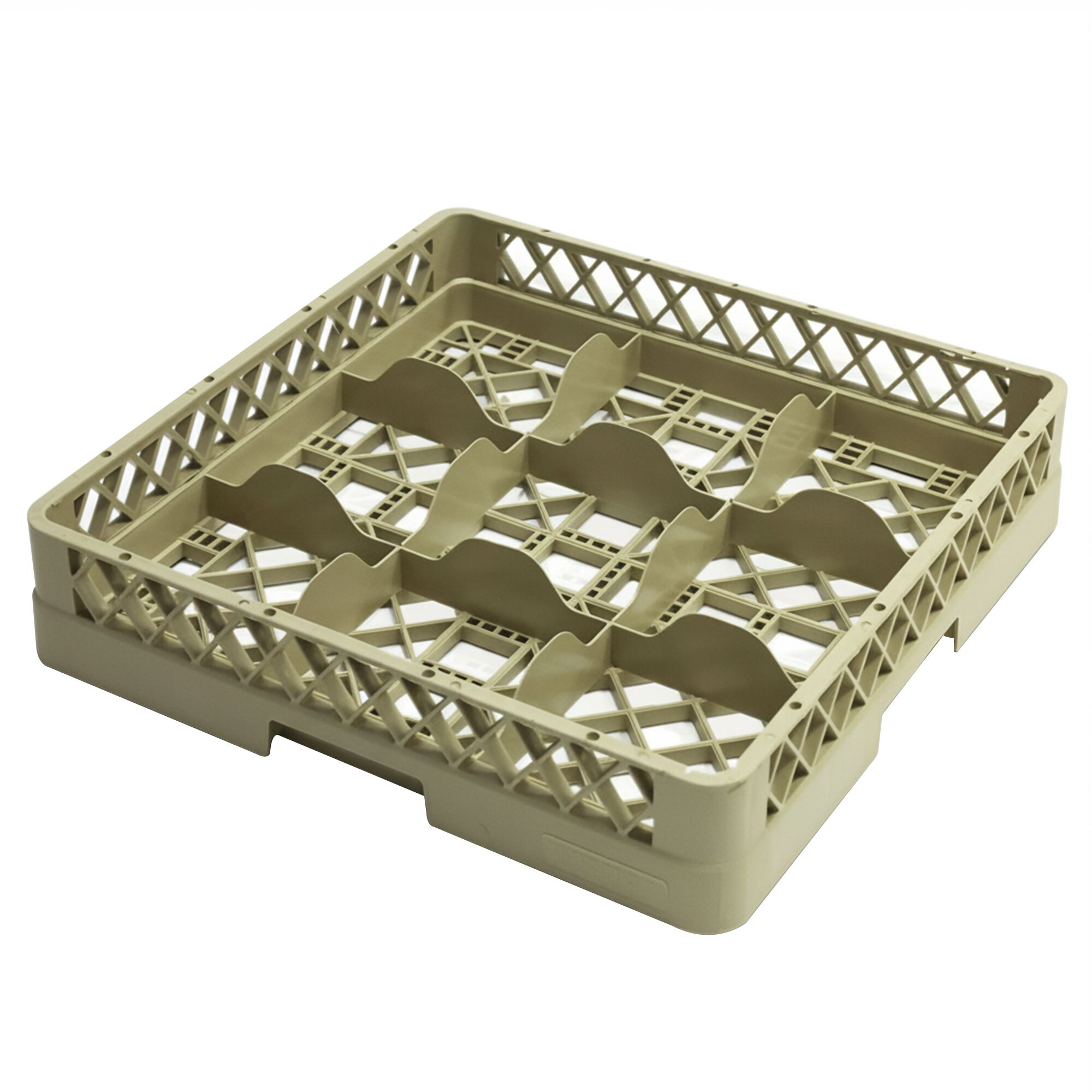 Casier à verres - 500x500mm - 9 compartiments - Beige - compatible ARU9N