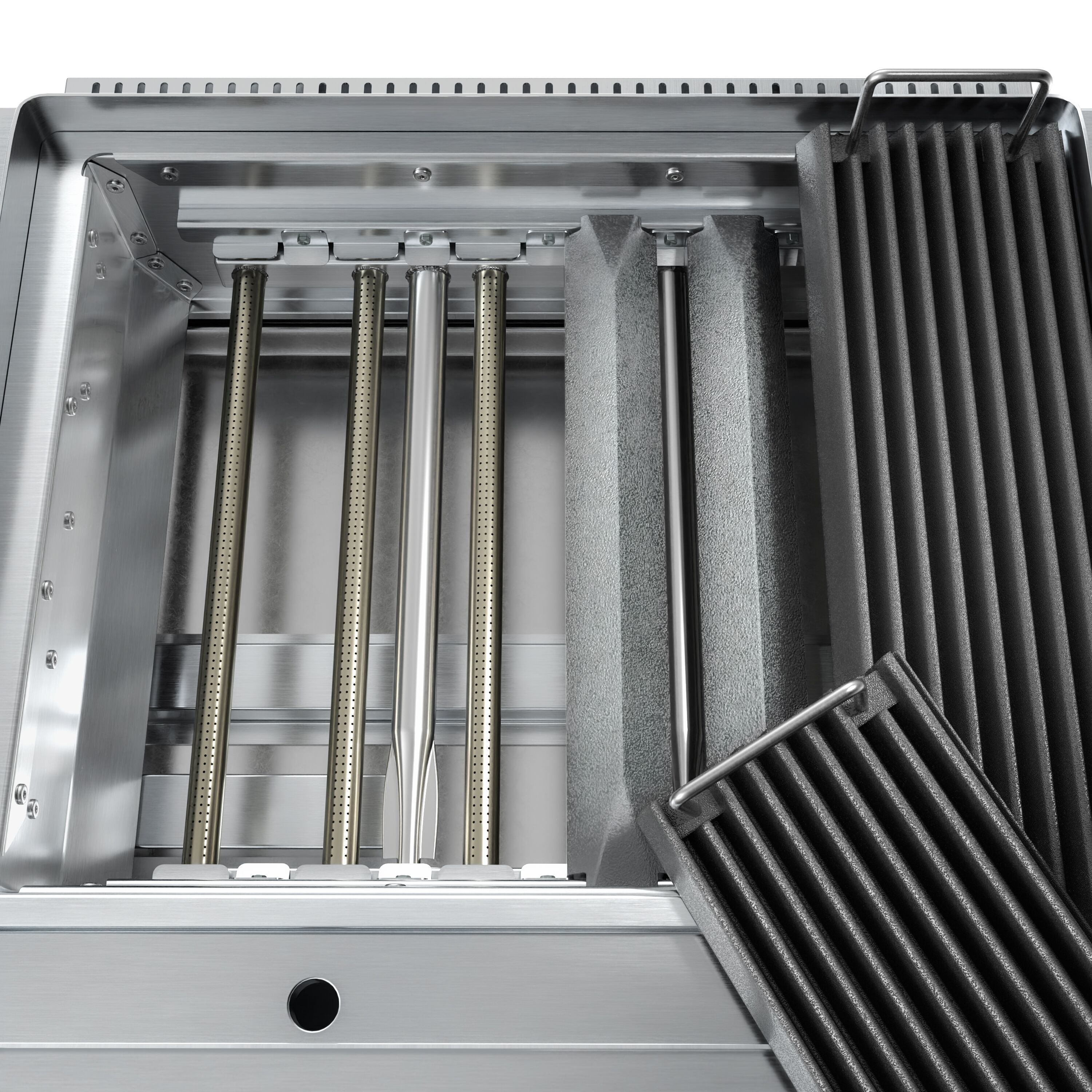 Commercial Gas Chargrill BERLIN - 1760mm - Cast-Iron Cooking Grids - 790mm Deep - 28kW - 8 Grill Grids