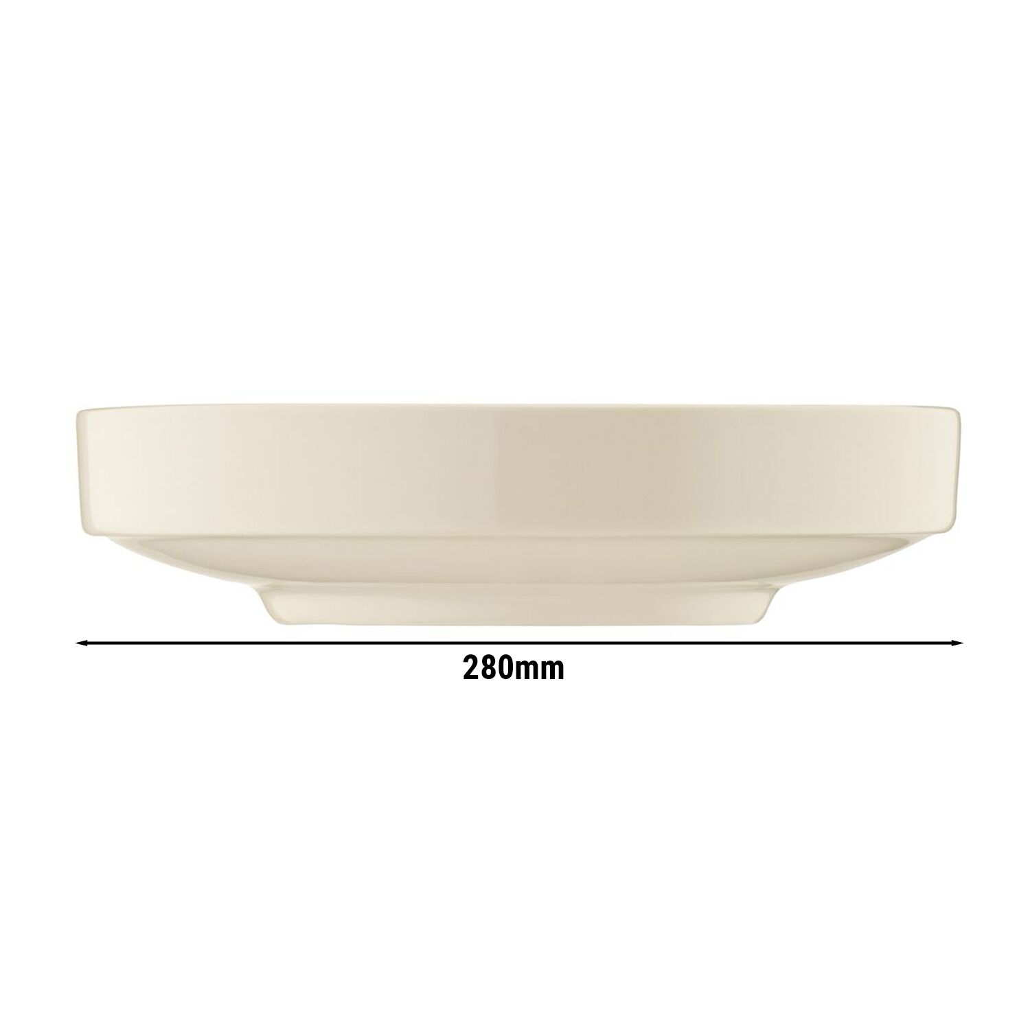 (12 pièces) CHEF TASTE OF - Assiette / plat - ovale - Longueur : 280 mm - Crème