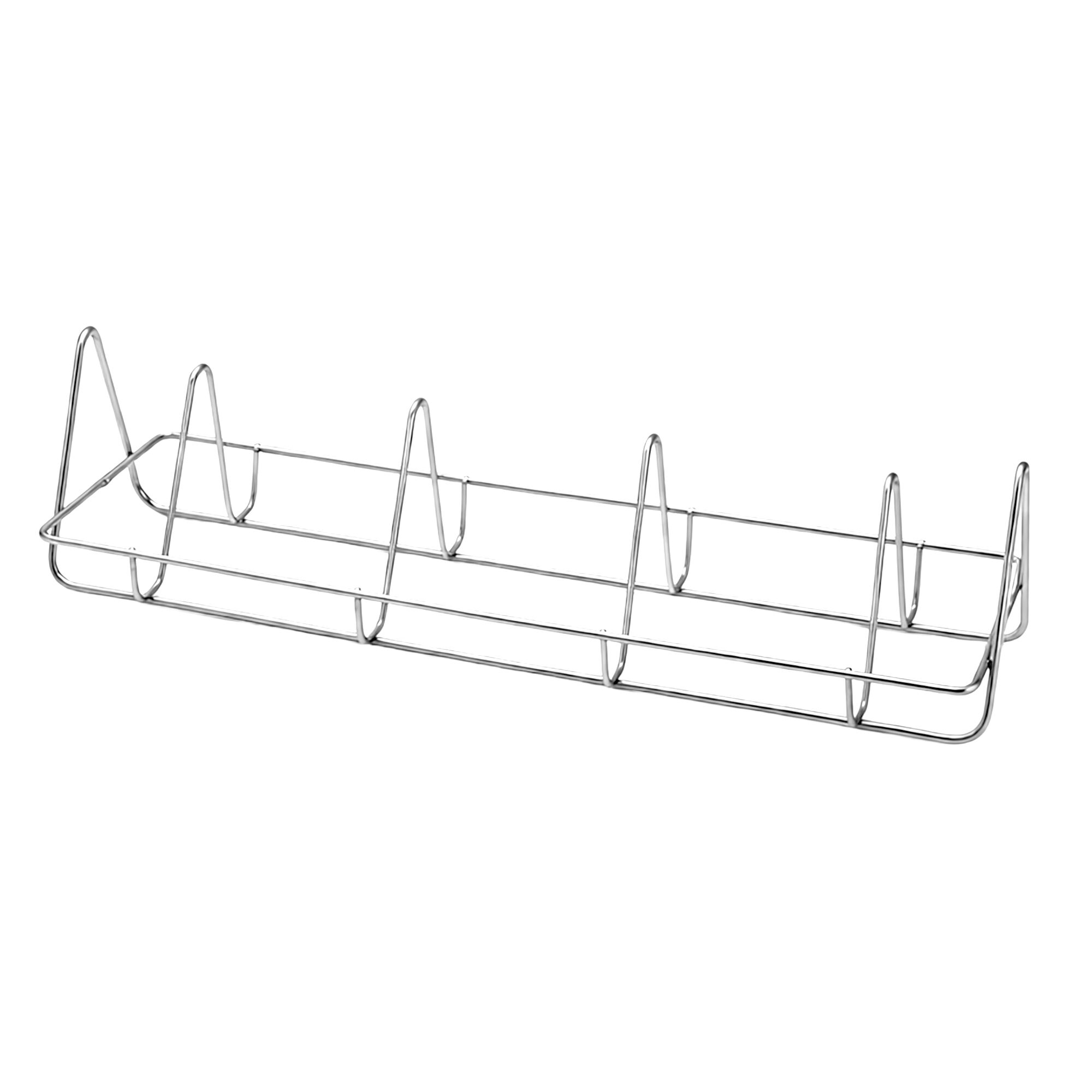 Panier d'insertion pour rôtissoire à poulet - 600x10x10mm - Inox - compatible avec Série EM420