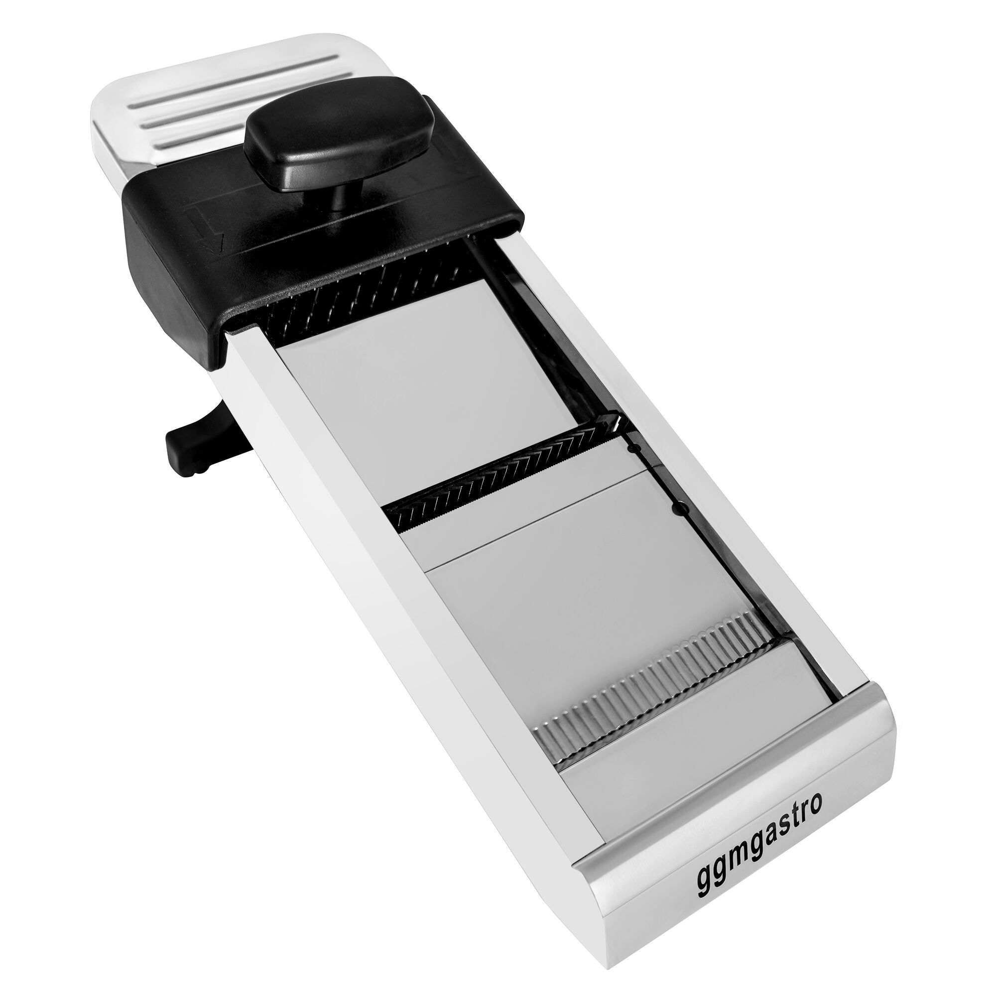 Mandoline professionnelle - avec 3 accessoires & lame ondulée - Acier inoxydable