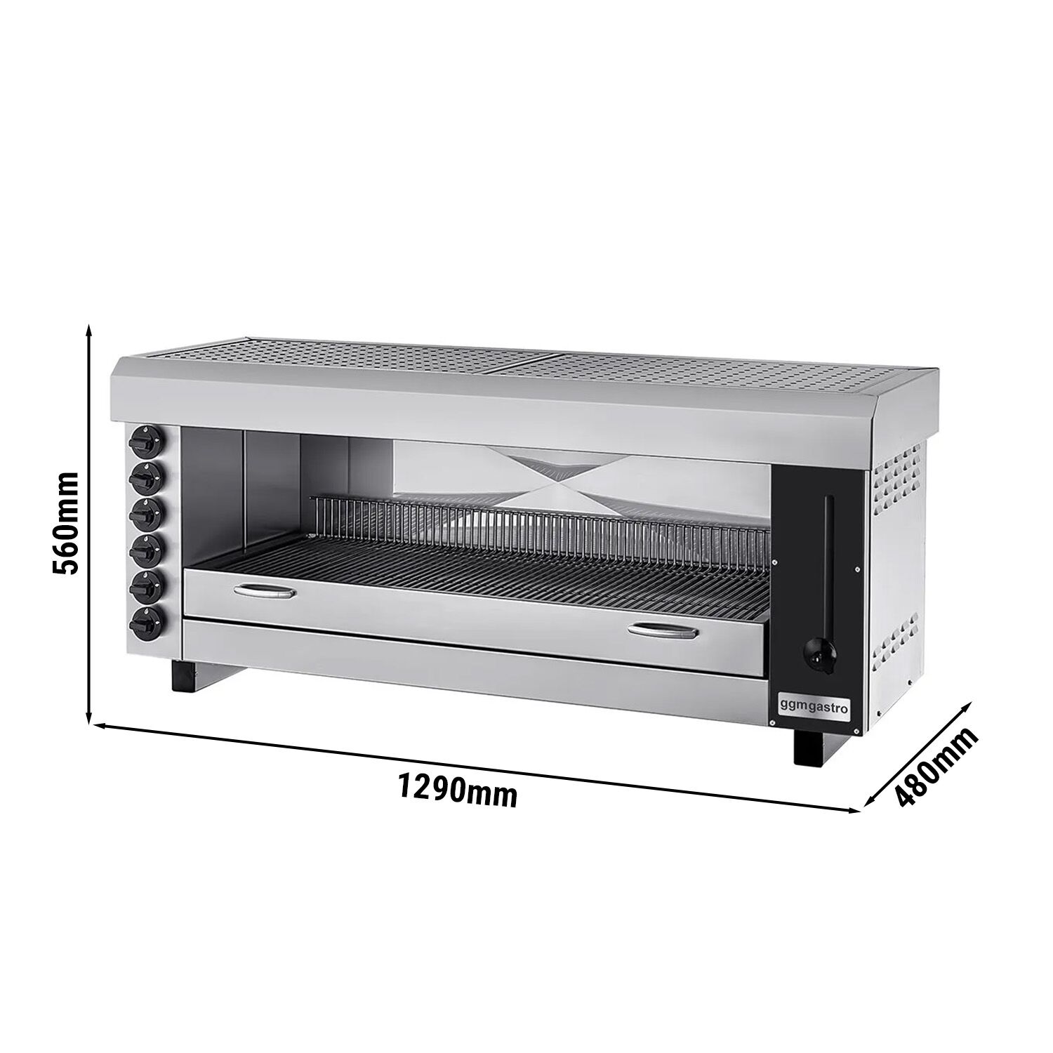 Gas Pita Ofen / Salamander PRO - 19,5 kW - 6 Gasbrenner