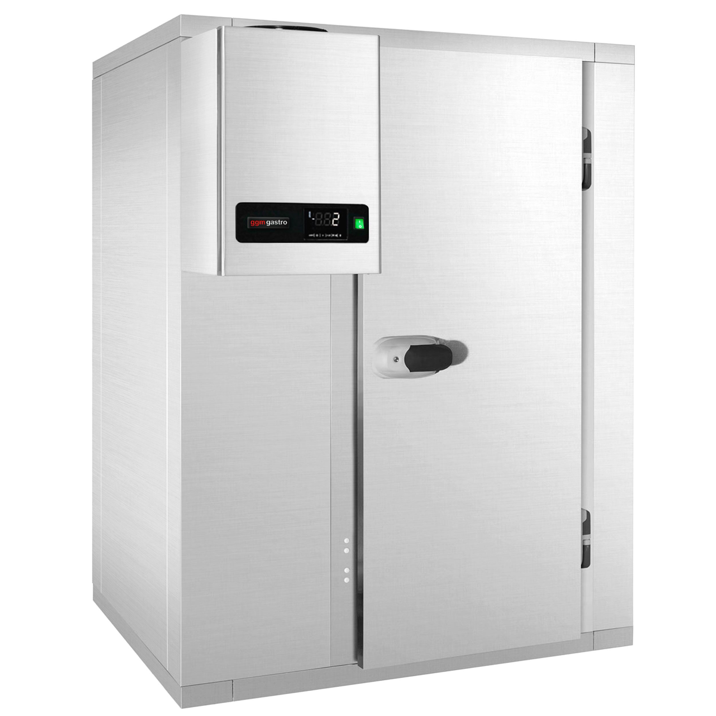 Chambre froide en inox - 1800 x 1200 mm - 3,15 m³ - groupe frigorifique inclus
