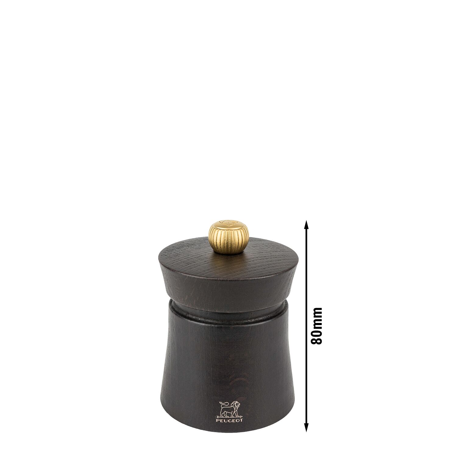 (6 pièces) PEUGEOT | BAYA - Moulin à poivre - Bois - Chocolat - Hauteur : 80 mm