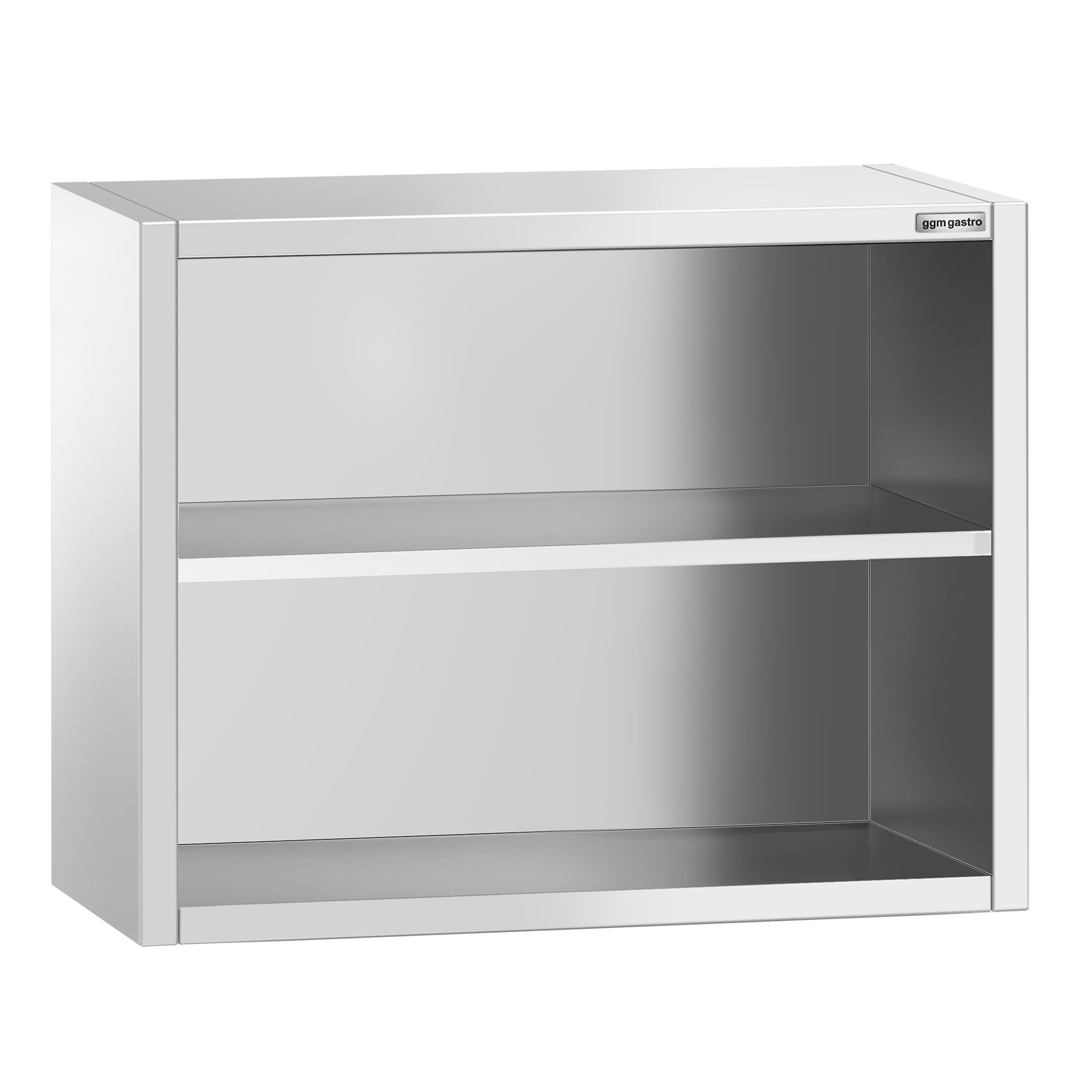 Armoire murale en acier inoxydable PREMIUM - 800x400mm - sans portes (ouvert) - 800mm de haut