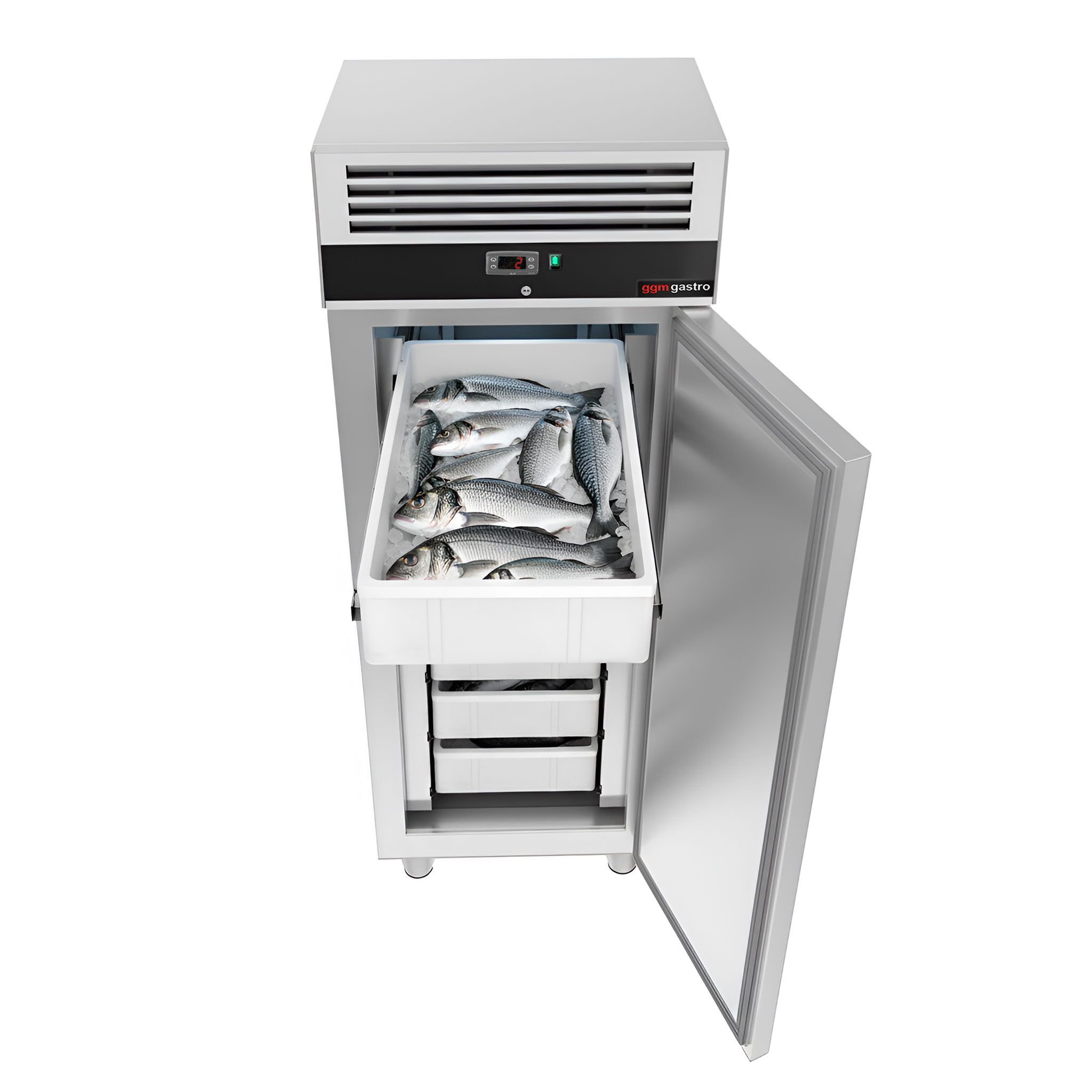 Réfrigérateur à poisson inox ECO – EN 600x400 – 600 litres – avec 1 porte