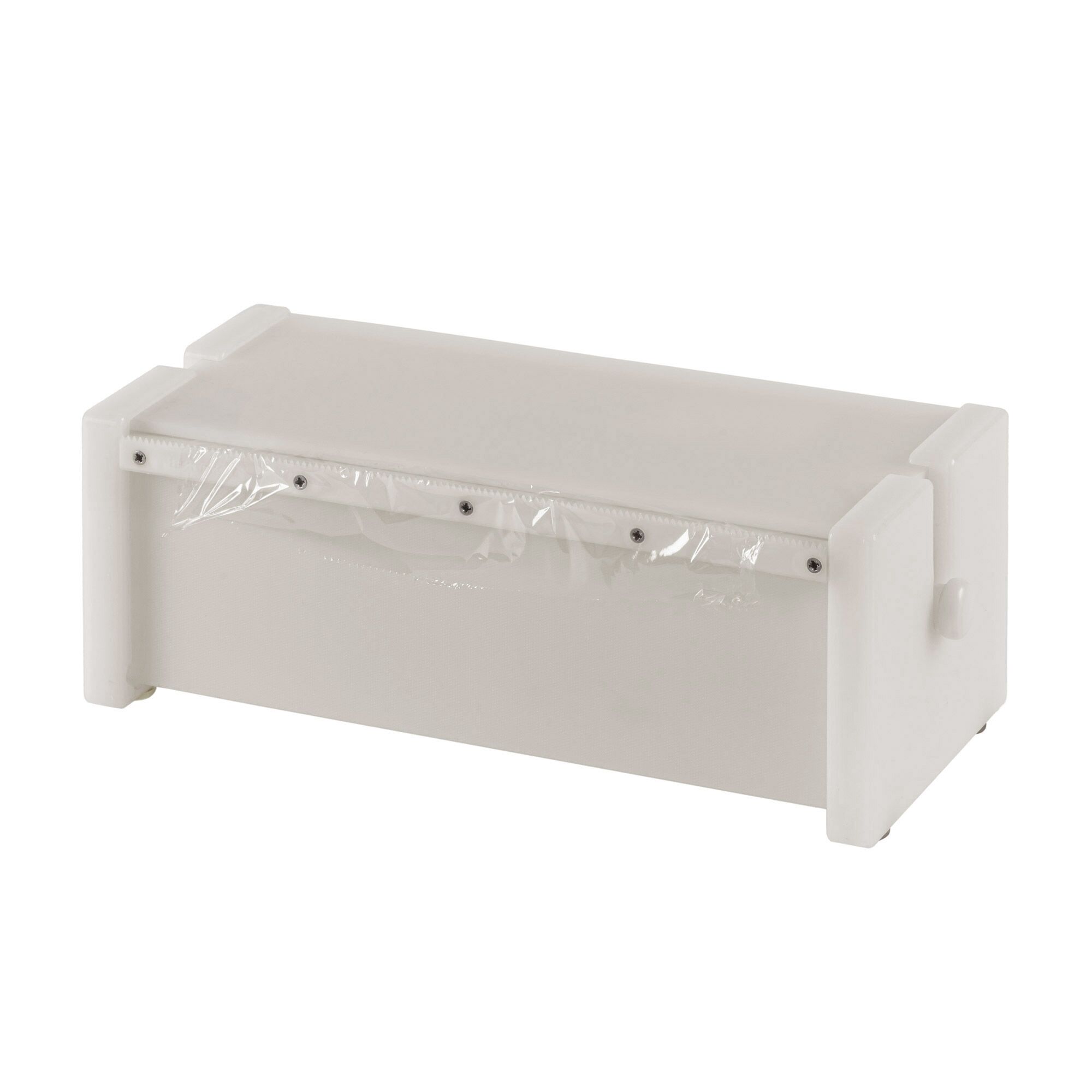 Distributeur de film – petit – 380 × 130 × 160 mm – avec dispositif de découpe – plastique