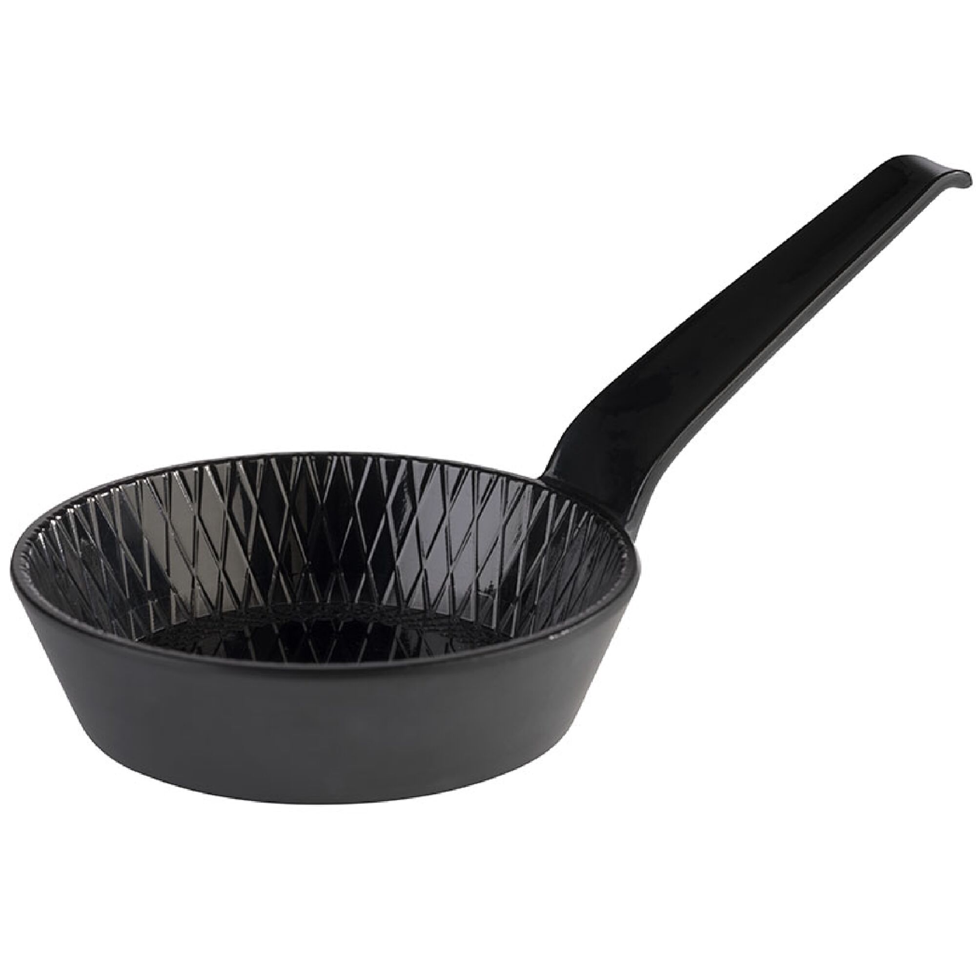 (48 pièces) Bol - MINI - Mélamine - 70 ml - Ø 85 mm - avec manche - Noir