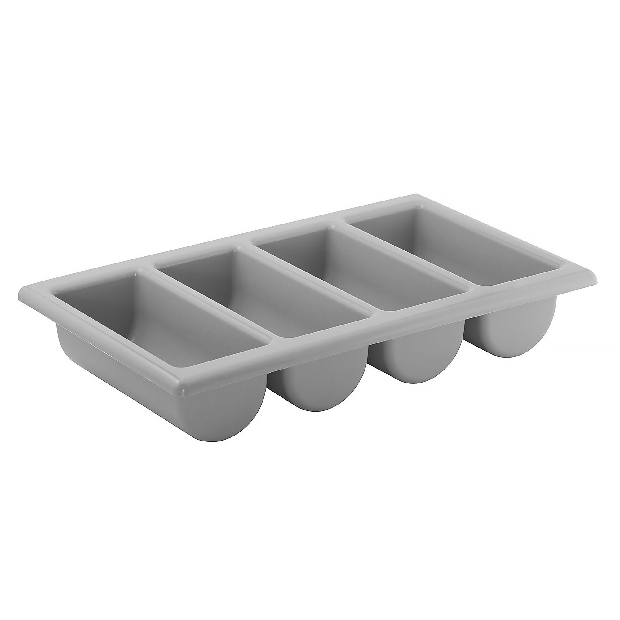 (6 Pièces) Bac à Couverts GN 1/1 - 530 x 325 mm - Polypropylène - 4 Compartiments