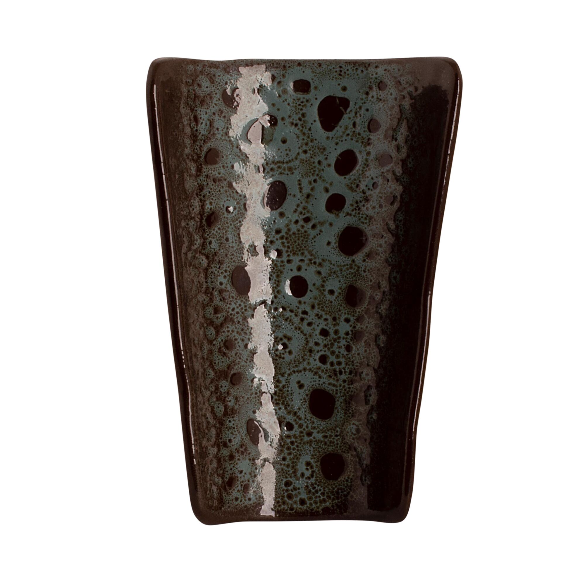 (24 pcs) Coupe - TURKEY - Grès (Stoneware) - rectangulaire - 155x100mm - Brun/Bleu