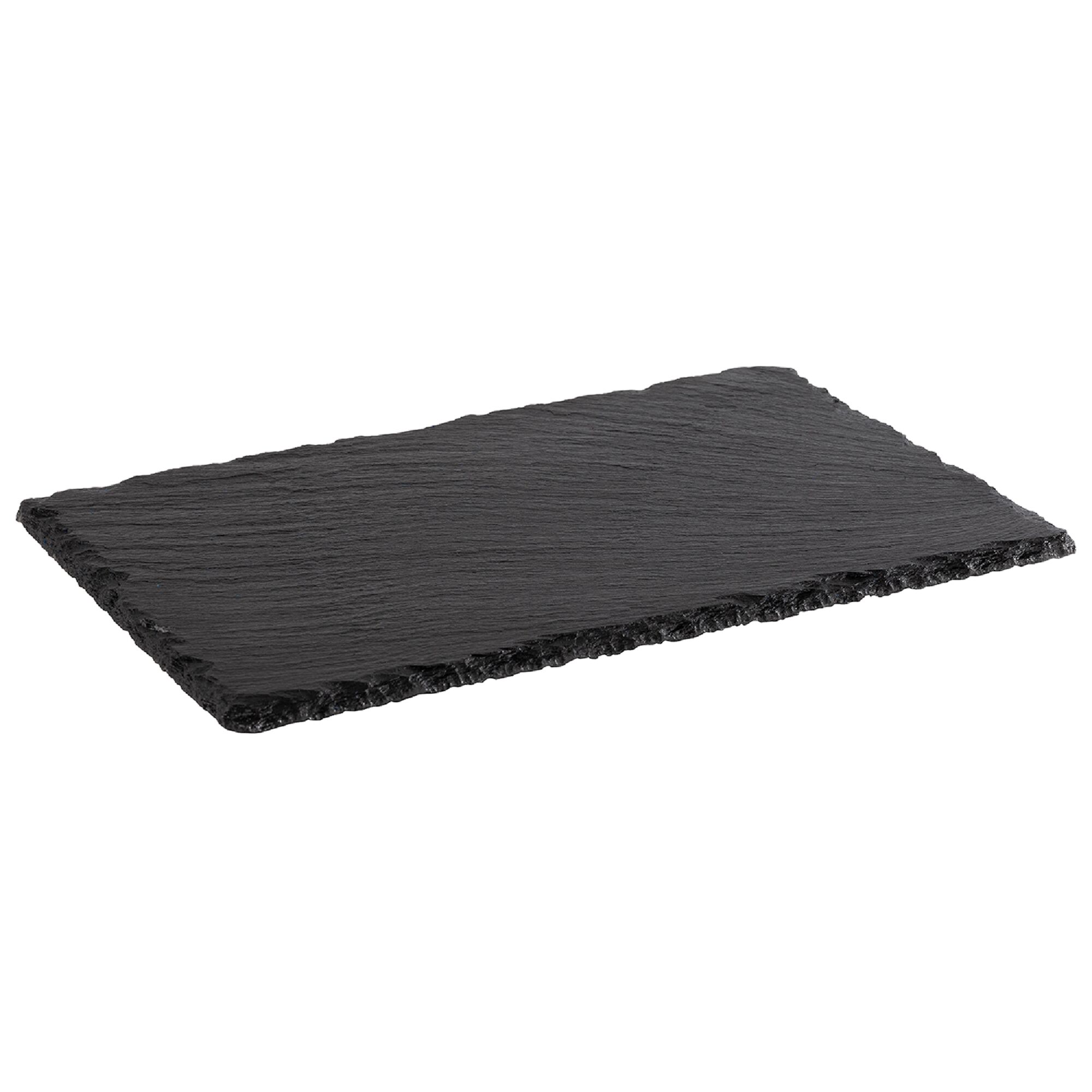 (6 pcs) Plateau en ardoise naturelle - GN 1/4 - Lot de 6 - 265x162mm