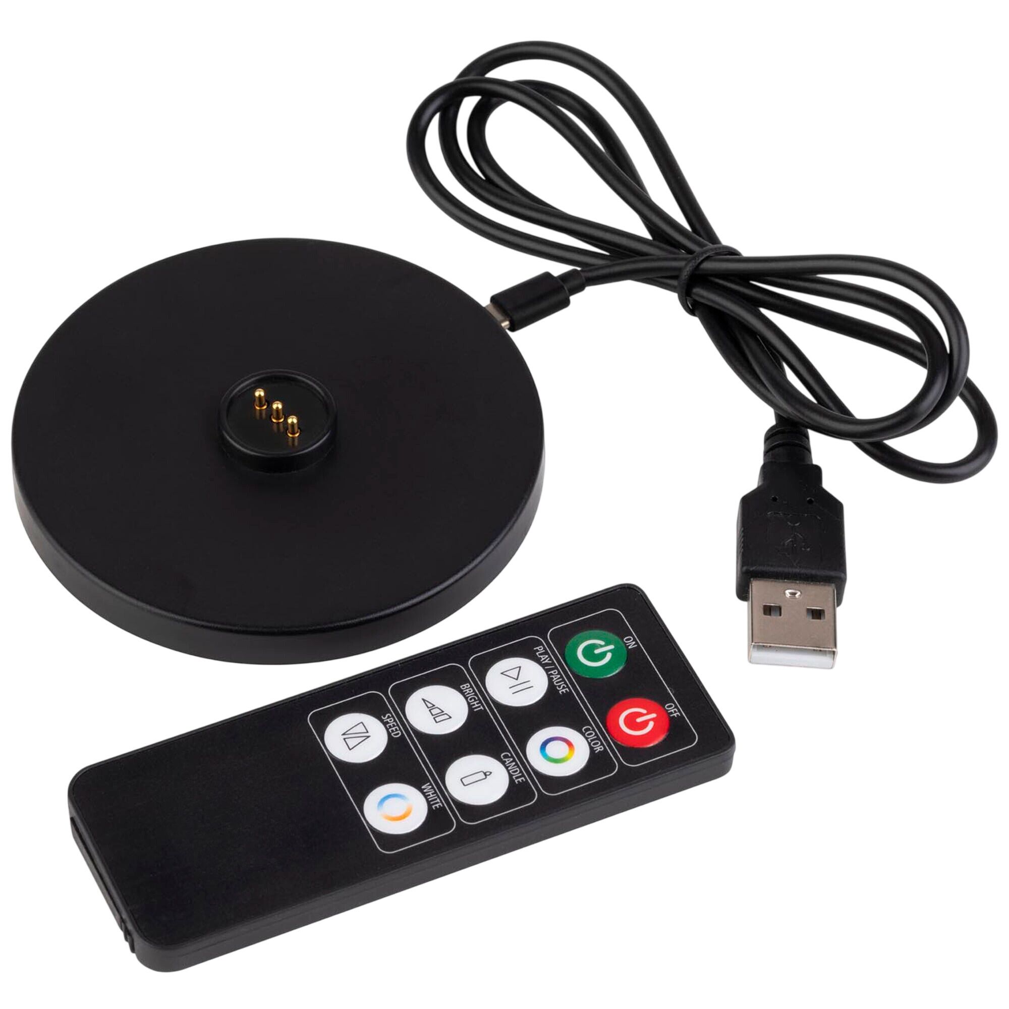 Lampe de table – MERLE MICRO – dimmable en 3 niveaux – Ø 80 mm – Noir