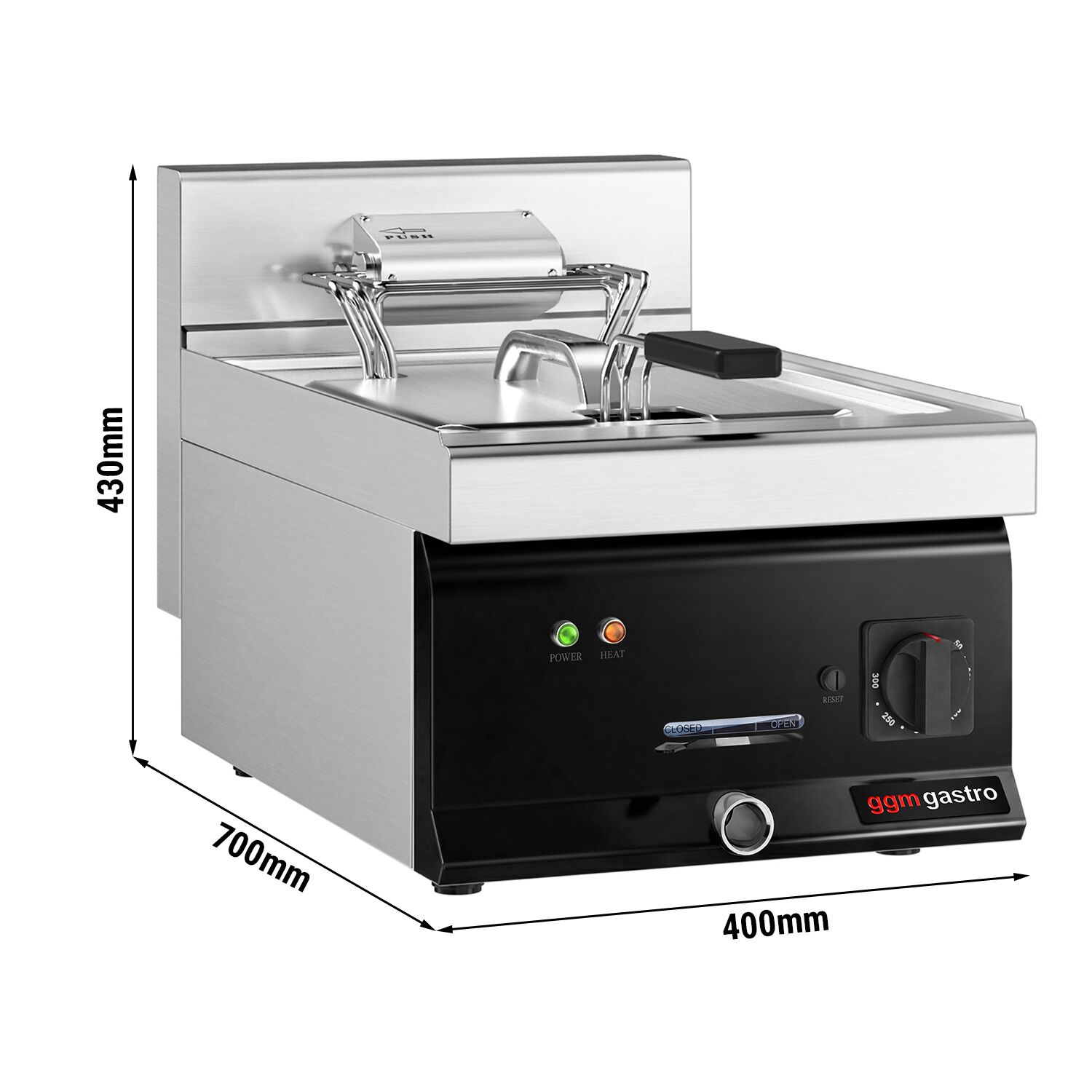 Friteuse électrique – 10 litres – 9 kW