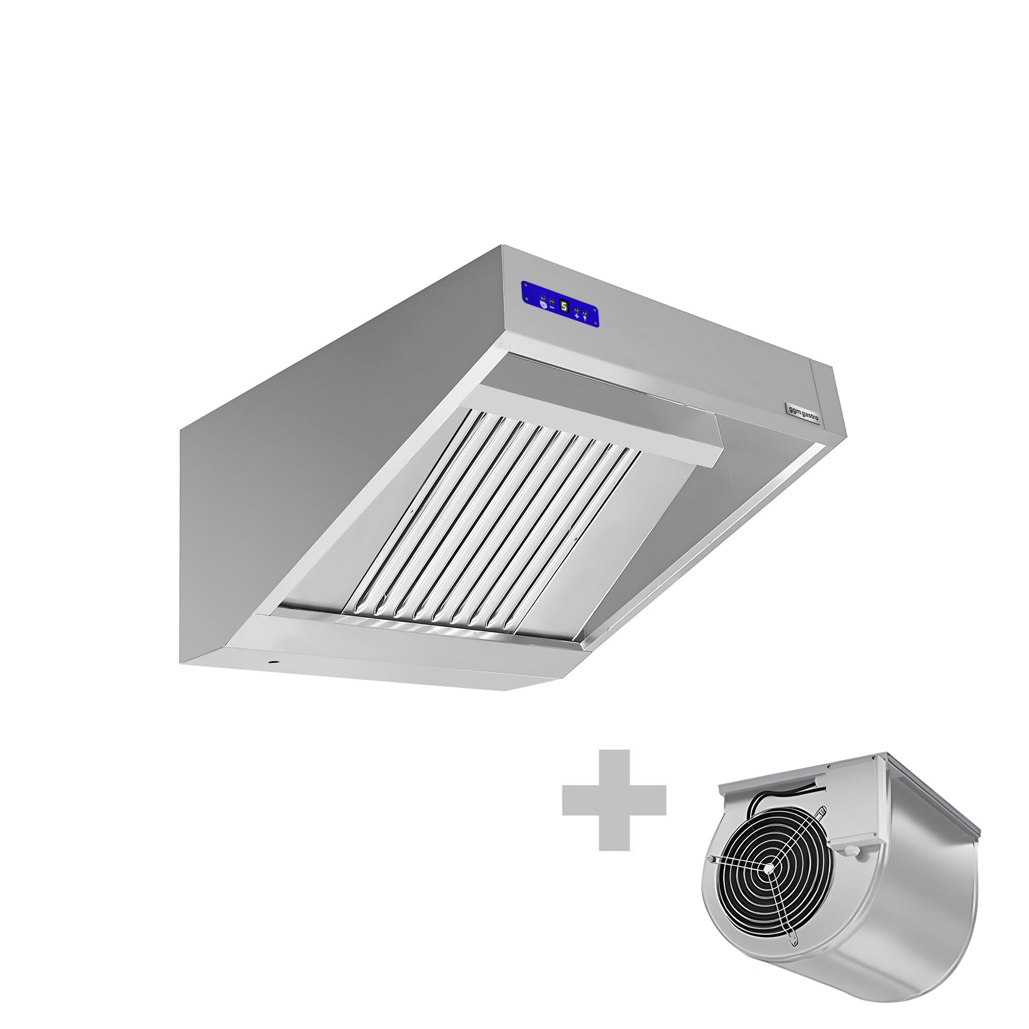 Hotte murale avec moteur - 800 mm - Régulateur, filtre et lampe