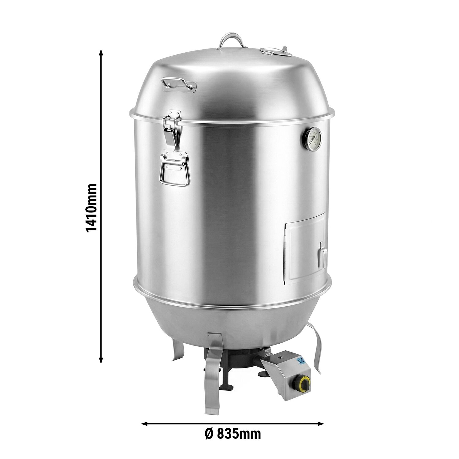 Gaz Four à canards - commandes mécaniques - 10kW - acier inoxydable - jusqu’à 15 canards de 1,5kg
