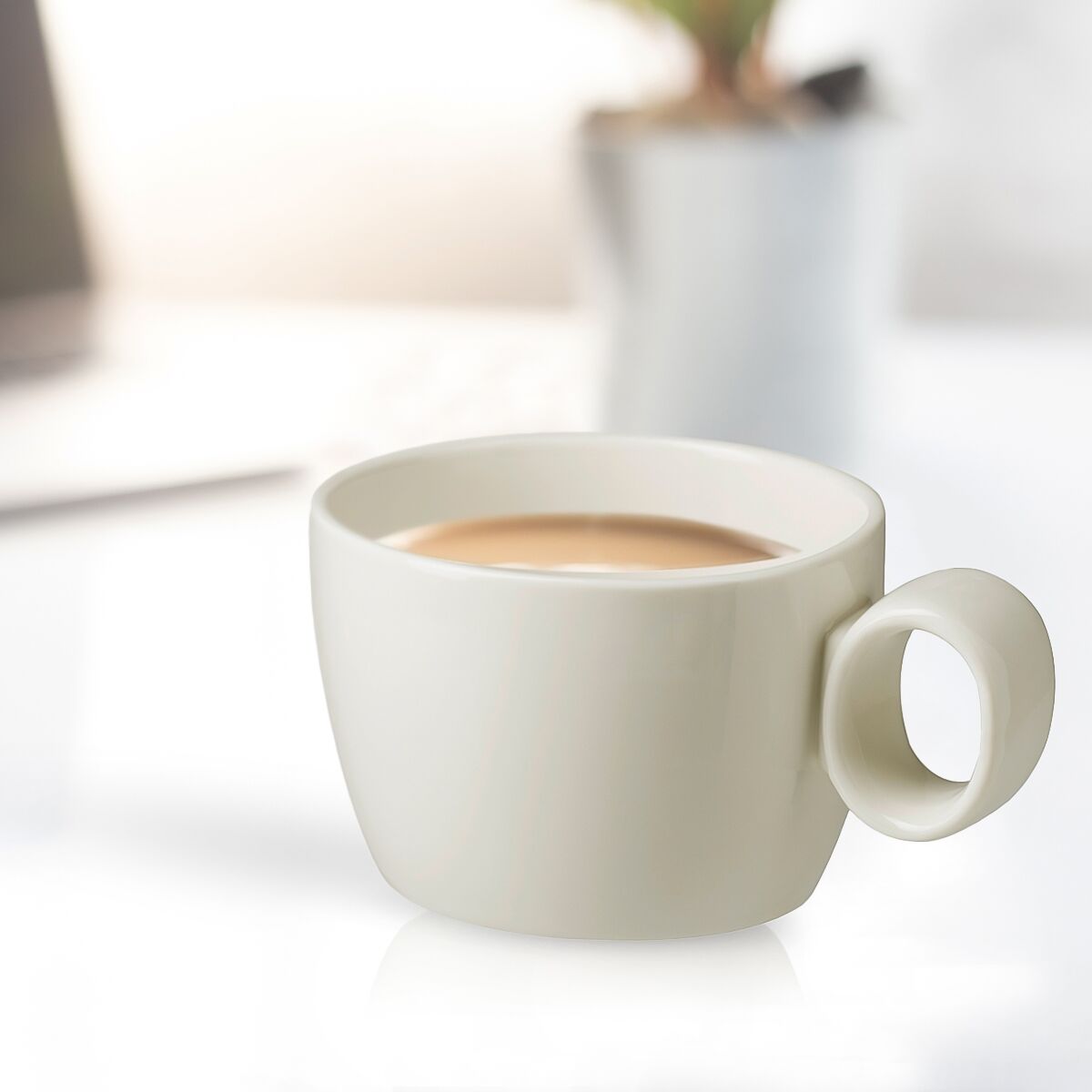 (12 pièces) LUX – Tasse à café Maastricht – 160 ml – Ivoire