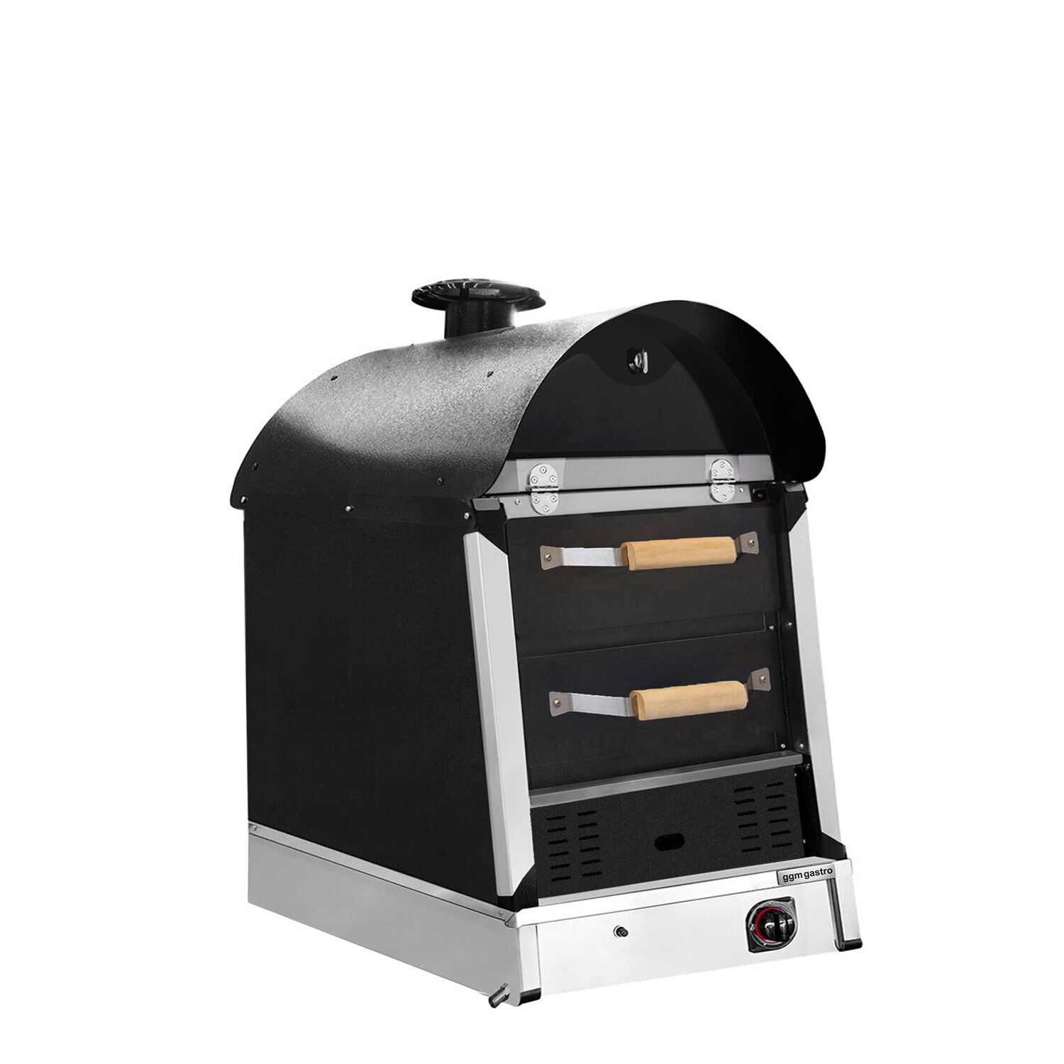 Commercial Gas Jacket Potato Oven - Manual Controls - 530x1100x740mm - with 2 drawers