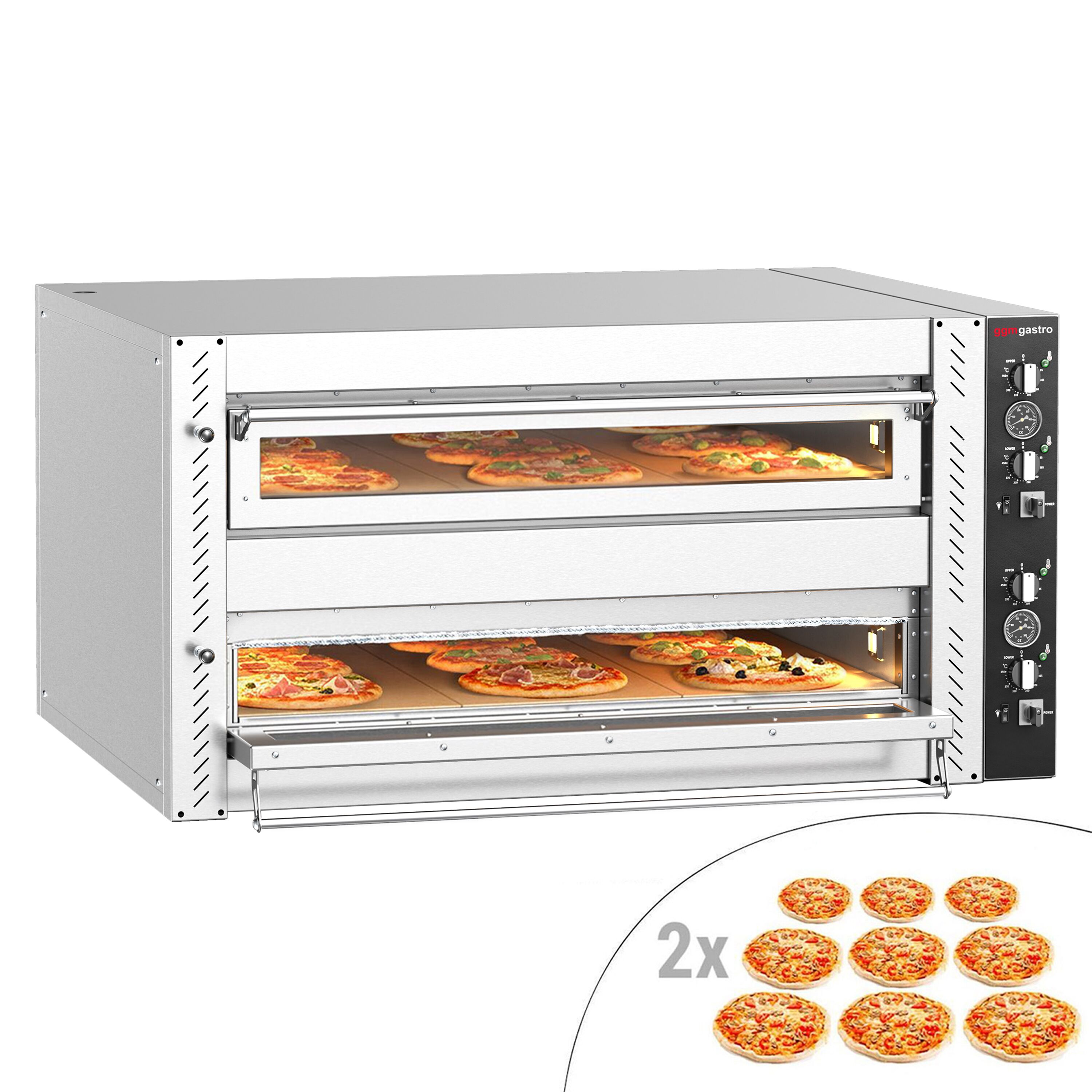 Four à pizza électrique - 9+9x 30 cm - Manuel