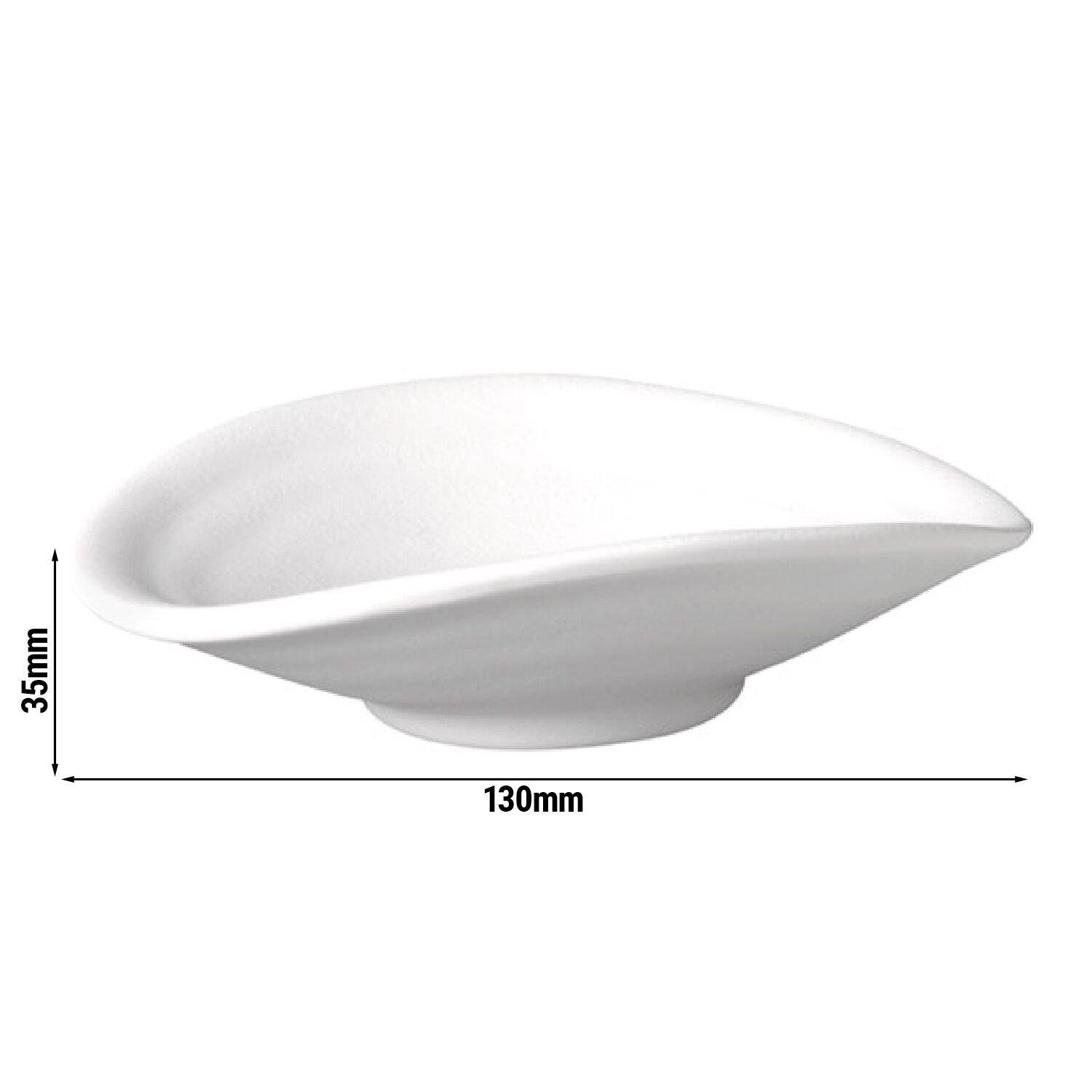 (6 pièces) Bol - ZEN - Mélamine - 0,1 litre - 130 x 110 mm - Blanc