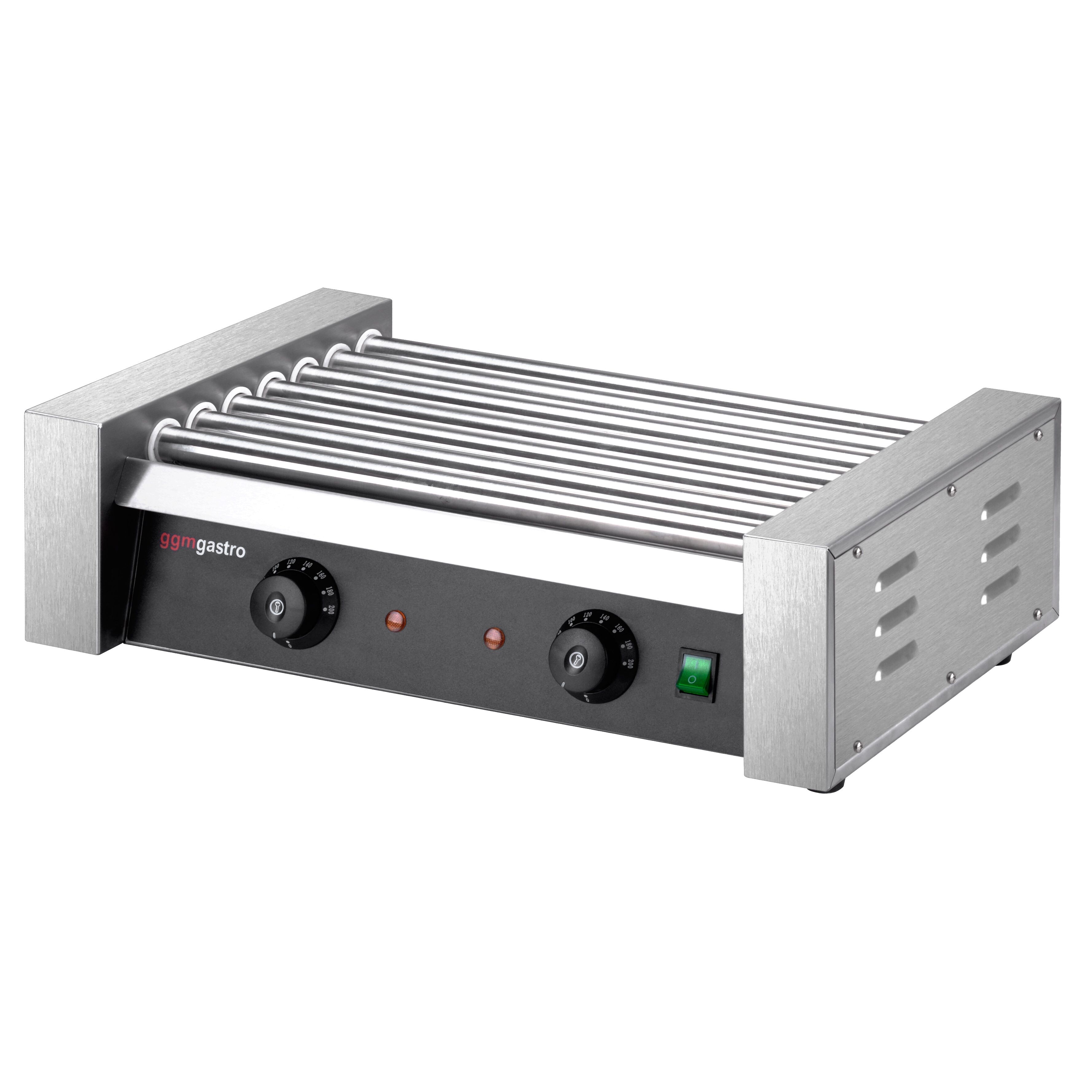 Saladette Kompakt - 1210x700 mm - glasöverdel - 2 dörrar - för 9x GN 1/6 - inkl. Hotdoggrill & -värmare