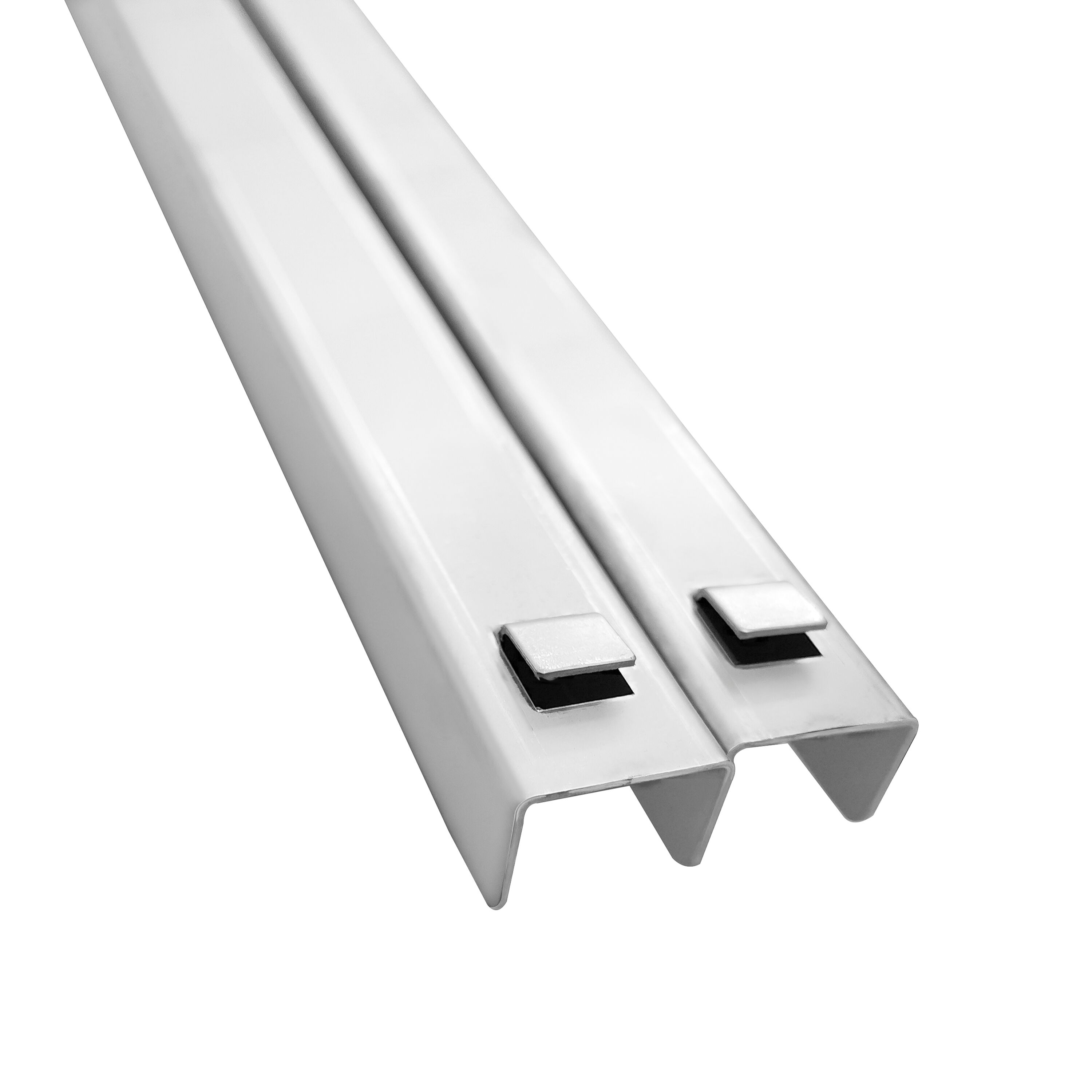 Paire de glissières en inox - renforcées - 554x15x17mm - compatible avec KSH136, KSH177 & KSH223