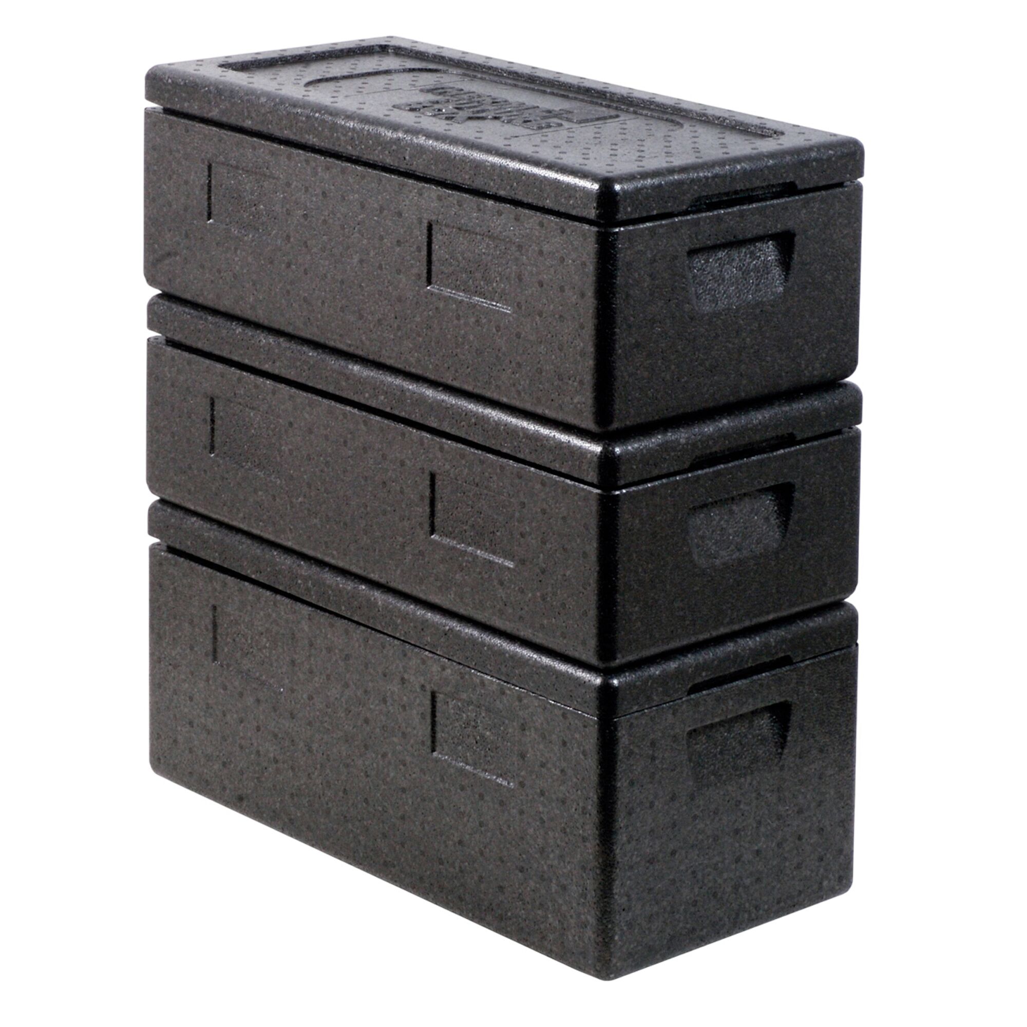 (2 pièces) THERMO FUTURE BOX | Thermobox MENU 3 - 28 litres - Noir