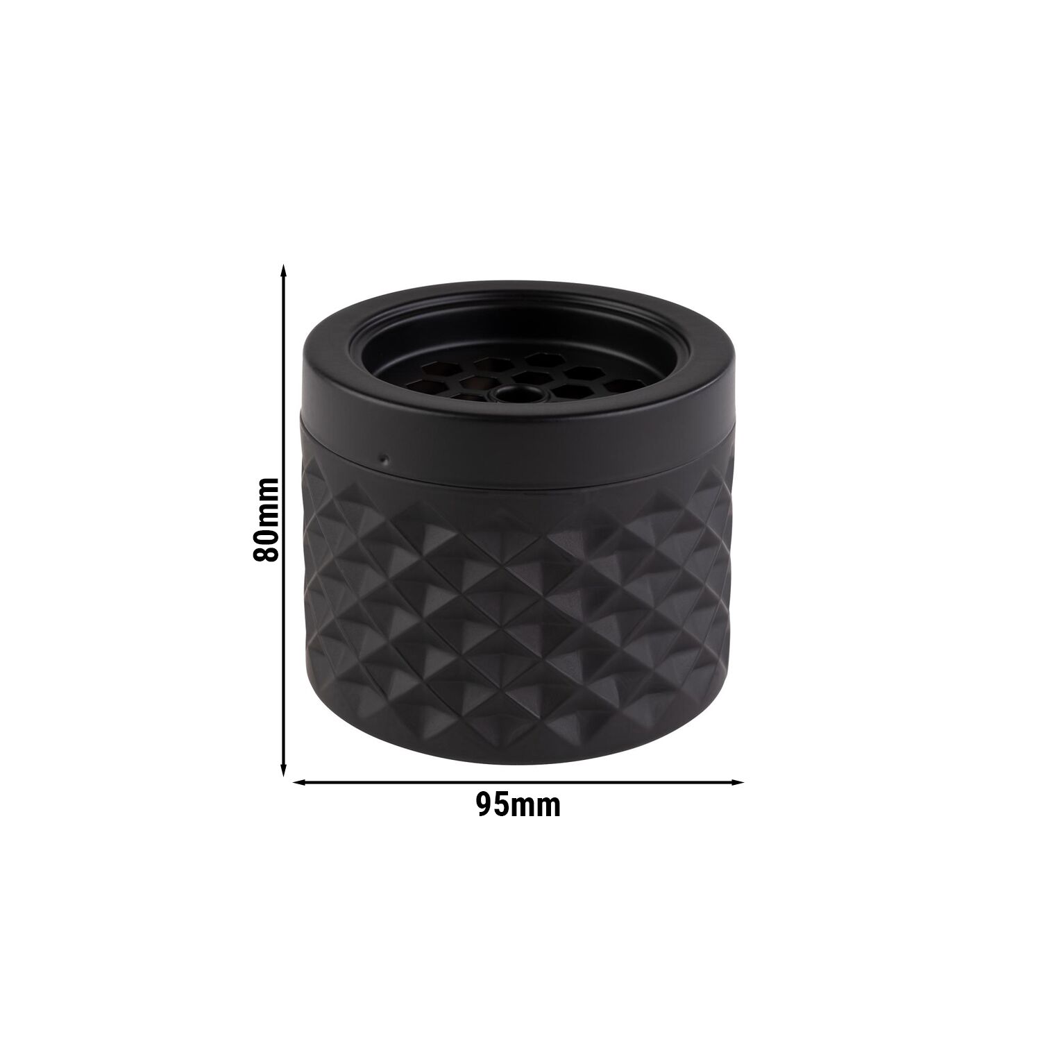 (6 pcs) Windproof Ashtray - Ø95mm - Lockable