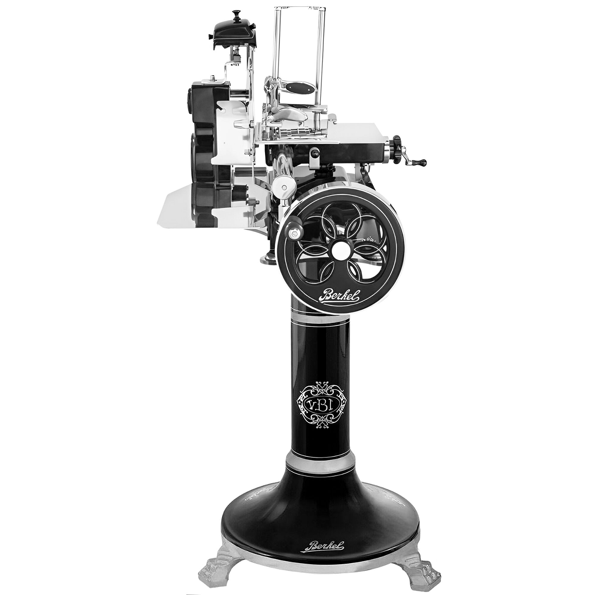BERKEL | Machine à volant Tribute - Lame : Ø 300mm - Noir - avec socle inclus