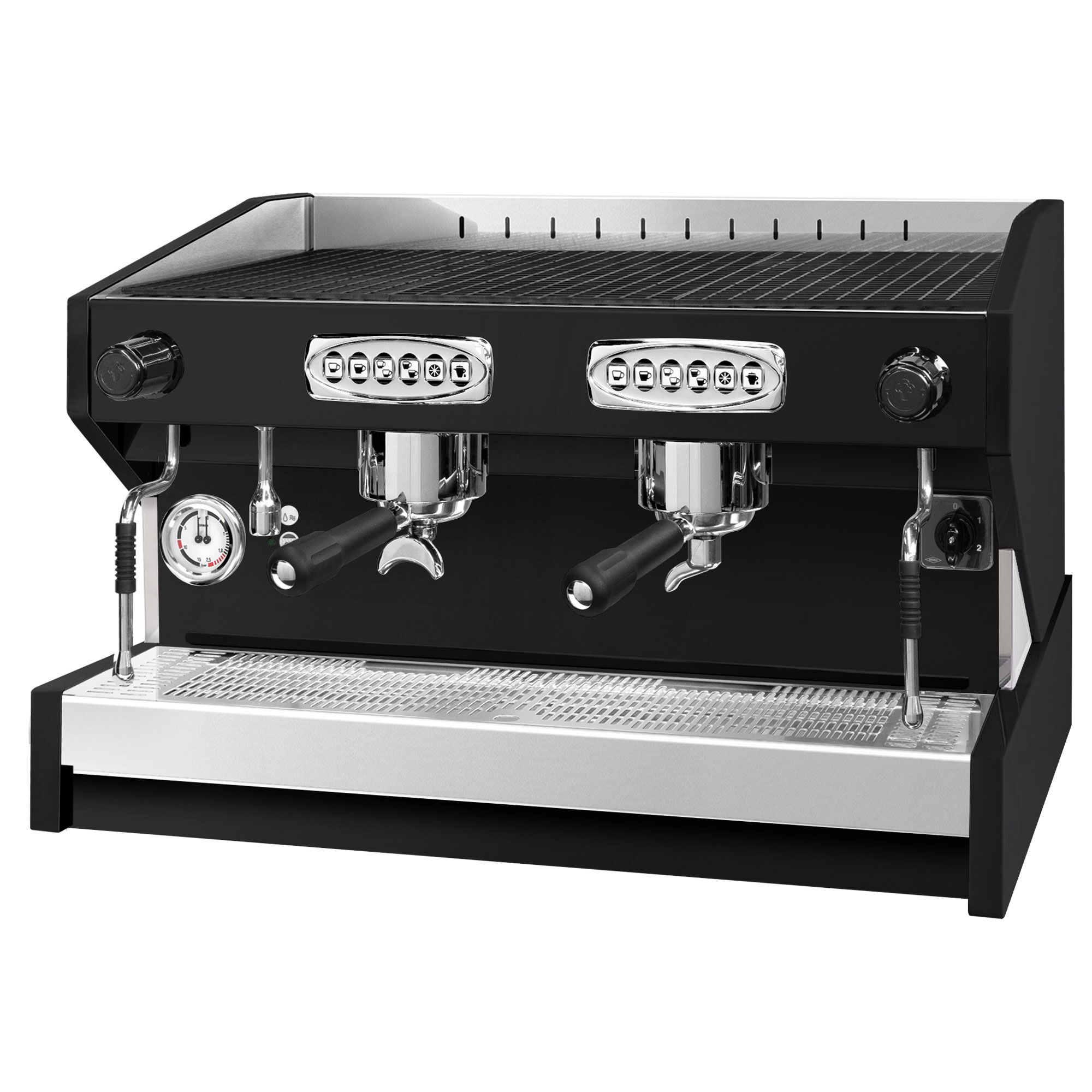 Machine à café porte-filtre « Eminence » – 2 groupes – avec système de préinfusion inclus – Noir