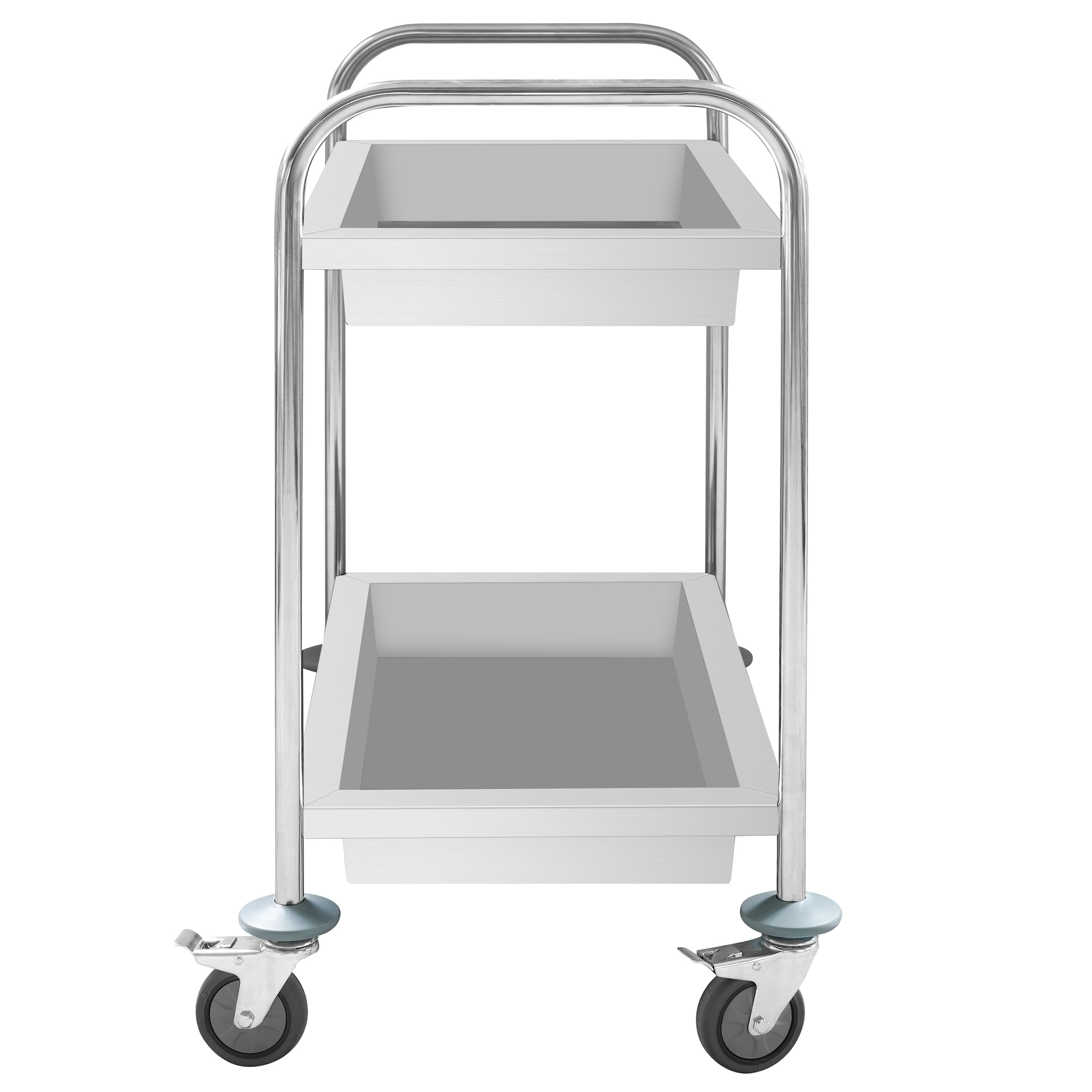 Chariot de service – 850x450 mm – avec 2 bacs