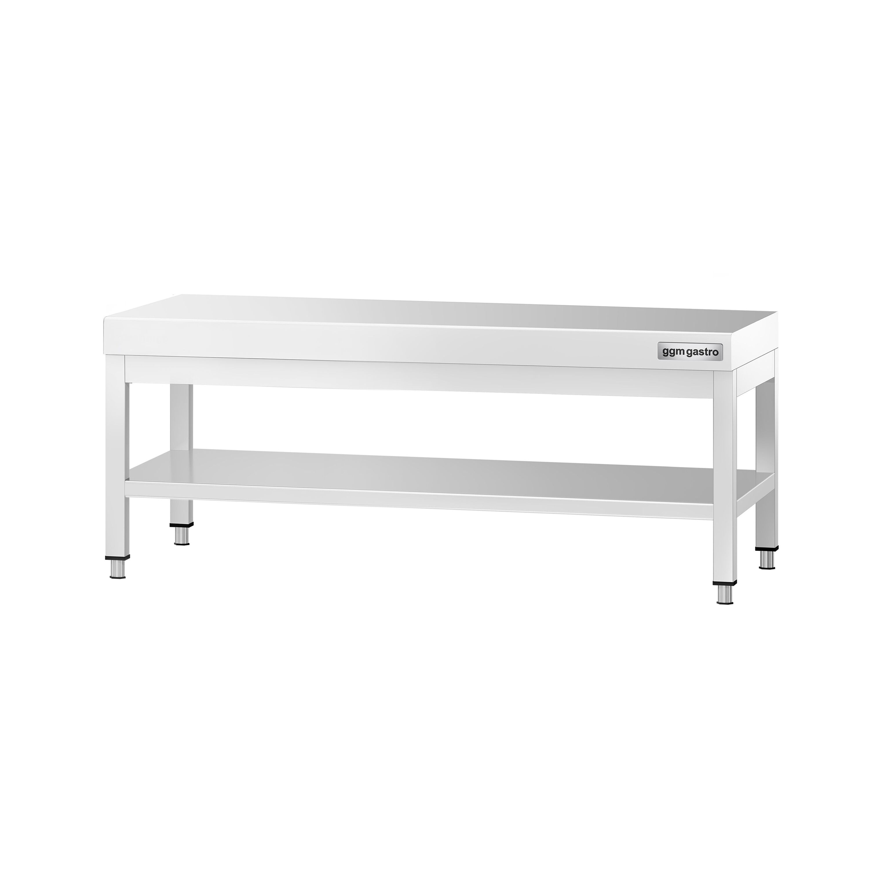 Table de travail en acier inoxydable PREMIUM - 1200x600mm - avec étagère basse