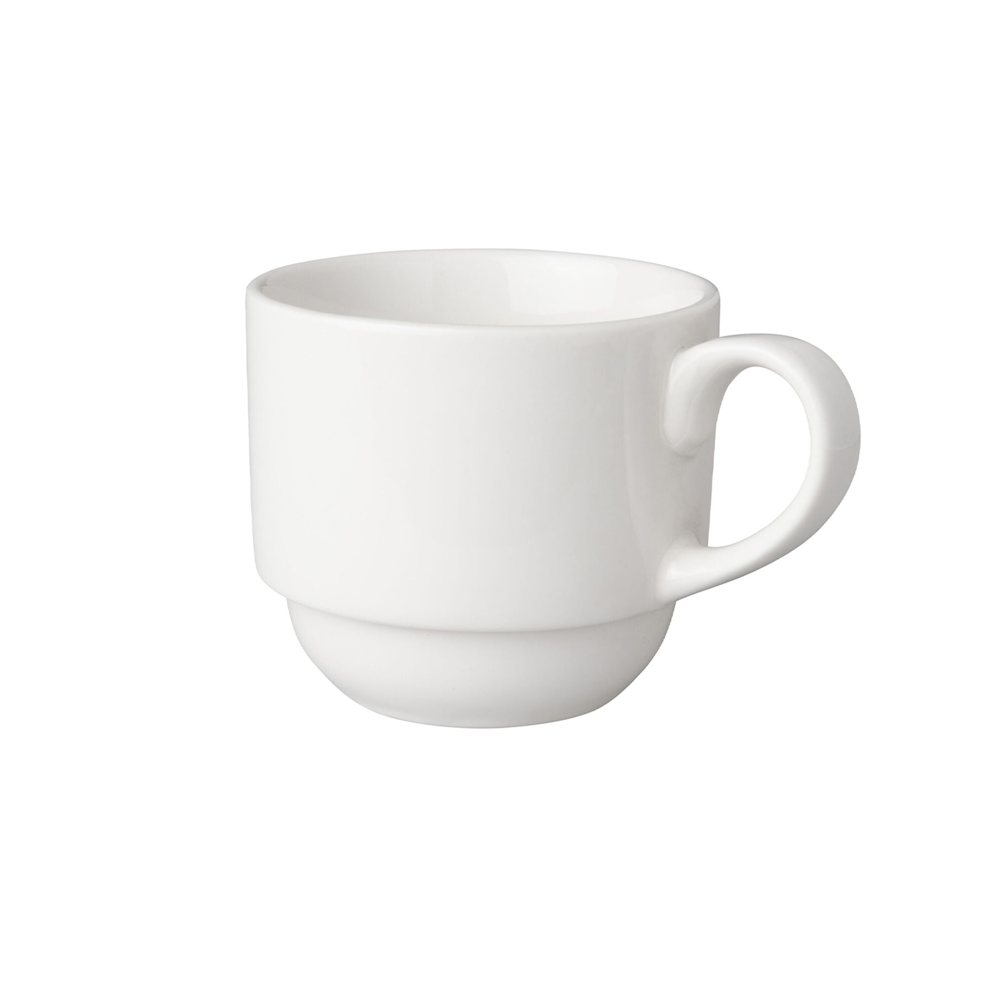 (6 pièces) BUDGETLINE – Tasse à café Mammoet – 200 ml – Blanc